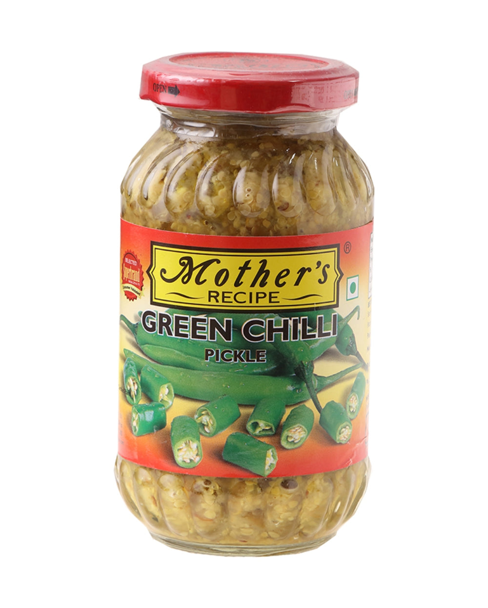 Mother's Green Chili Pickle 500gm