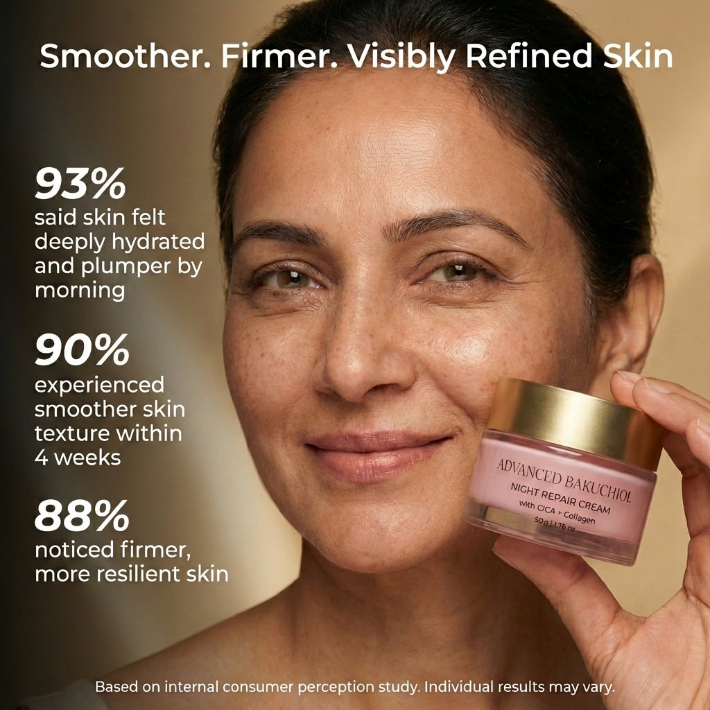 VedicDerm Olive Squalene Age Defying Night Cream with 24K Gold & Ceramides