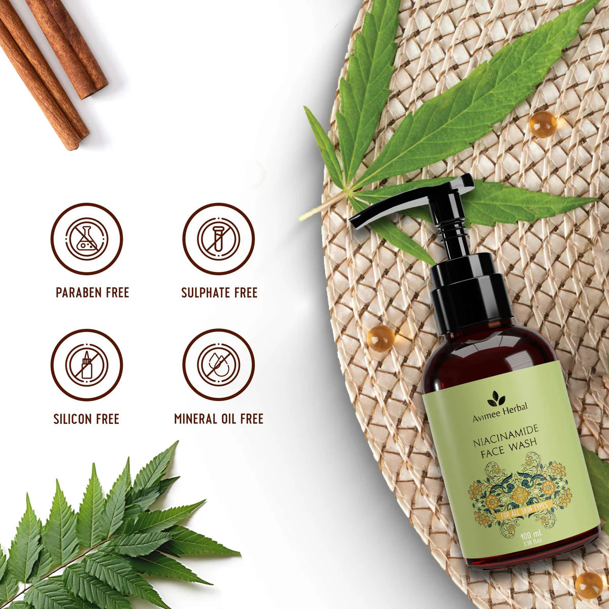 Avimee herbal Niacinamide Face Wash