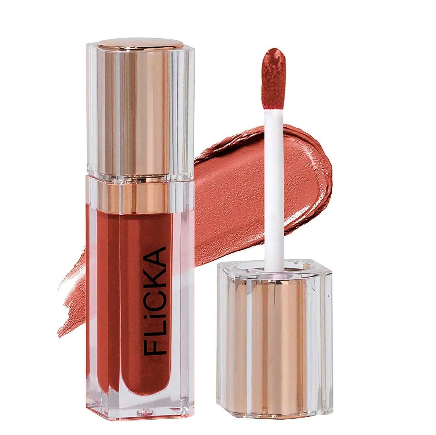 FLiCKA R U Ready Matte Finish liquid Lipstick Shade 04 Spiced Tea