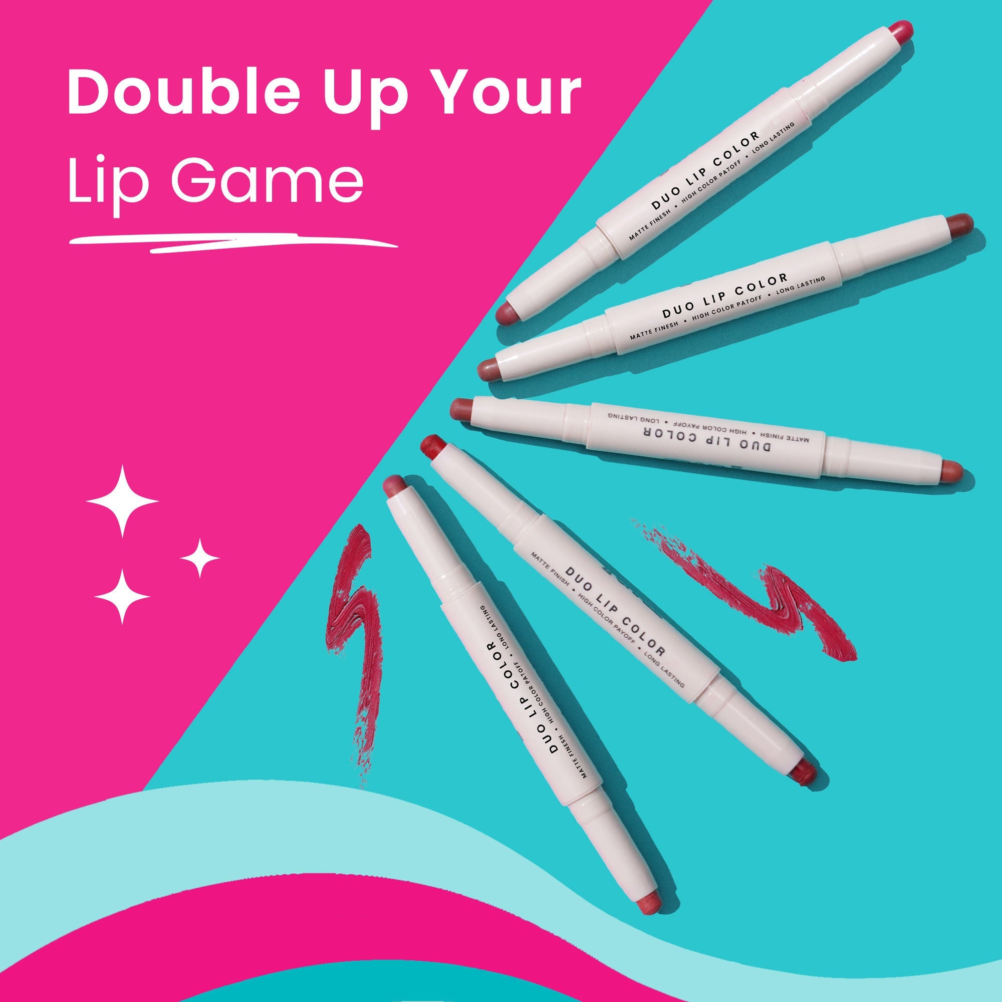 Swiss Beauty CRAZE Duo 2 In 1 Satin Matte Finish Lipstick Non-Transfer Lip Colour - 03 Choco Spice