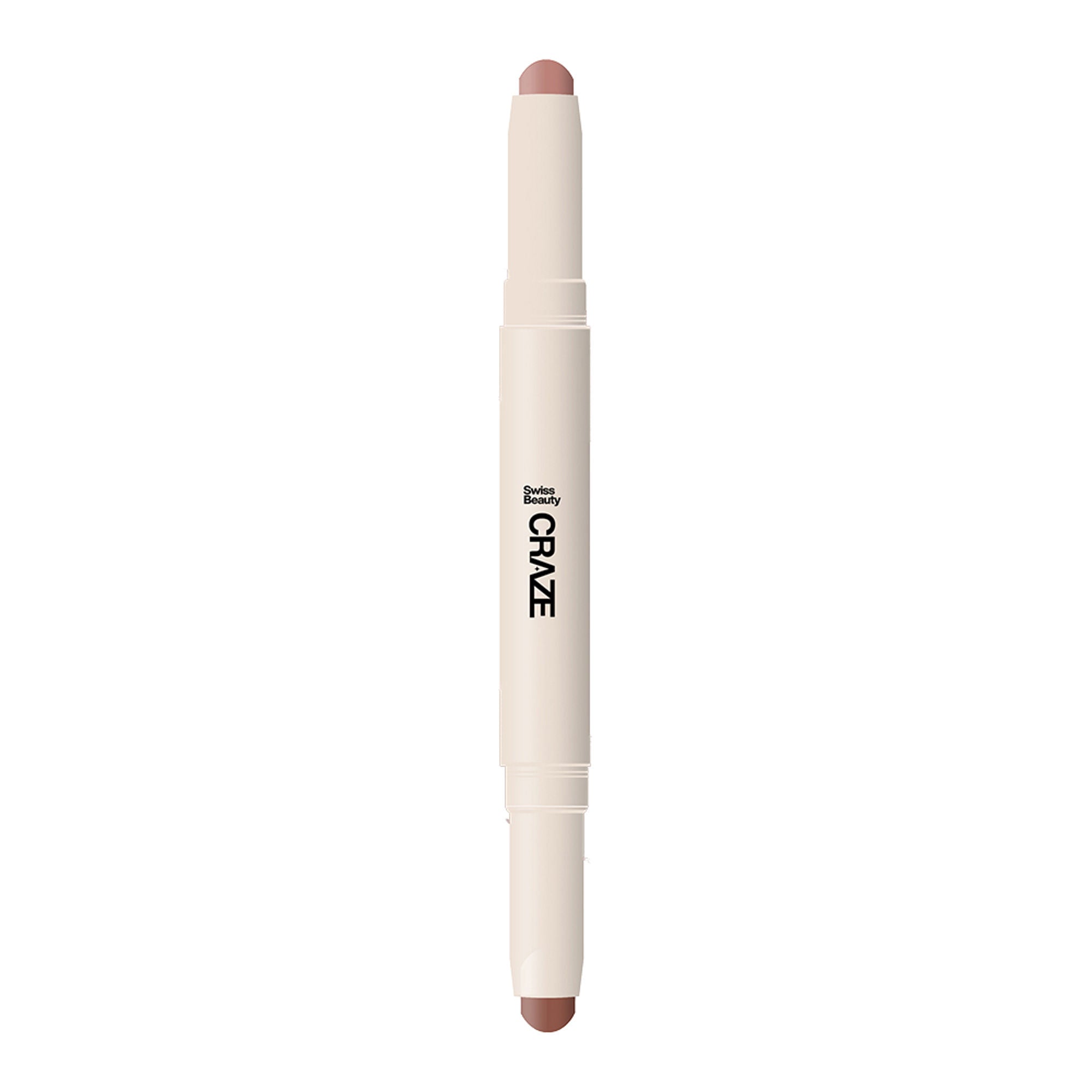 Swiss Beauty CRAZE Duo 2 In 1 Satin Matte Finish Lipstick Non-Transfer Lip Colour - 03 Choco Spice