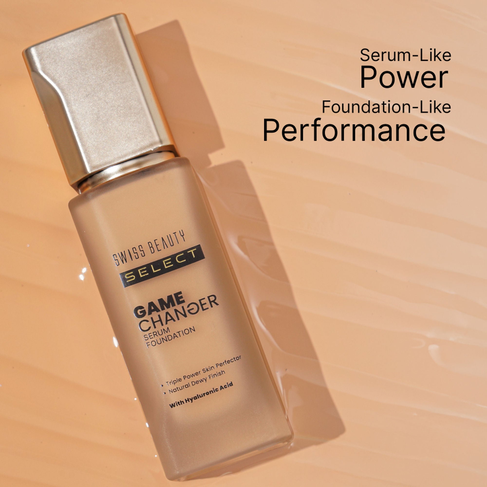 Swiss Beauty Select Game Changer Serum Foundation With Natural and Dewy Finish - 6. Sunlit Beige