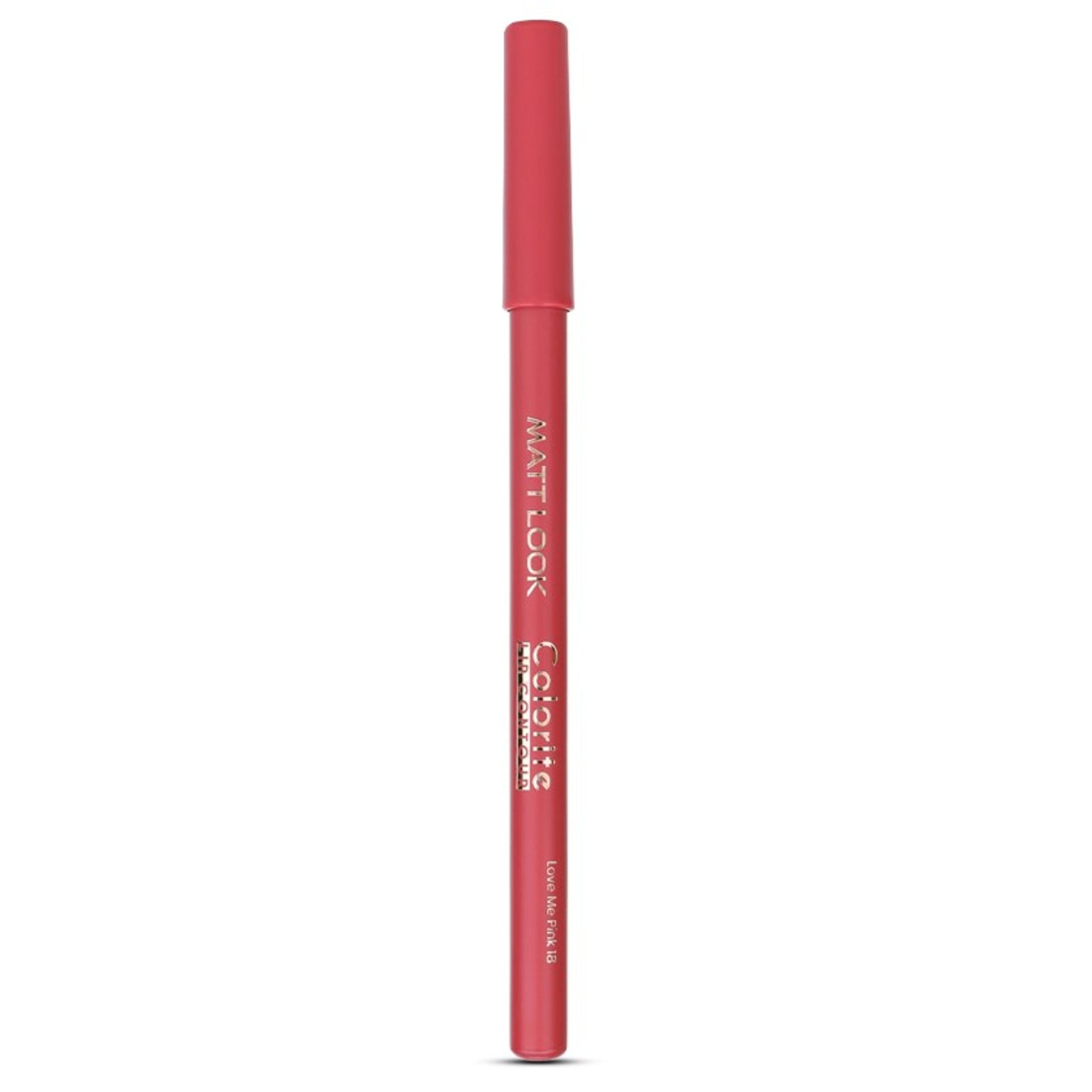 Matt Look Colorite Lip Contour Professional Matte Lip Color Pencil - Love Me Pink 18