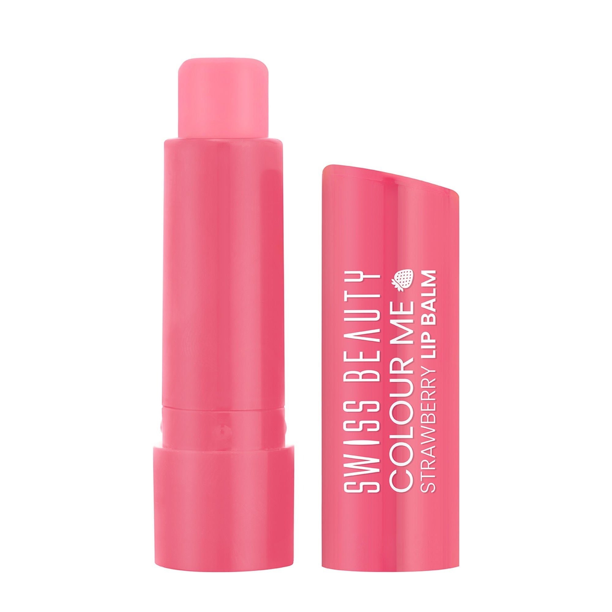 Swiss Beauty Colour Me Tinted Lip Balm For Dry With SPF 15 , Shea Butter and Vitamin E - Strawberry Slush