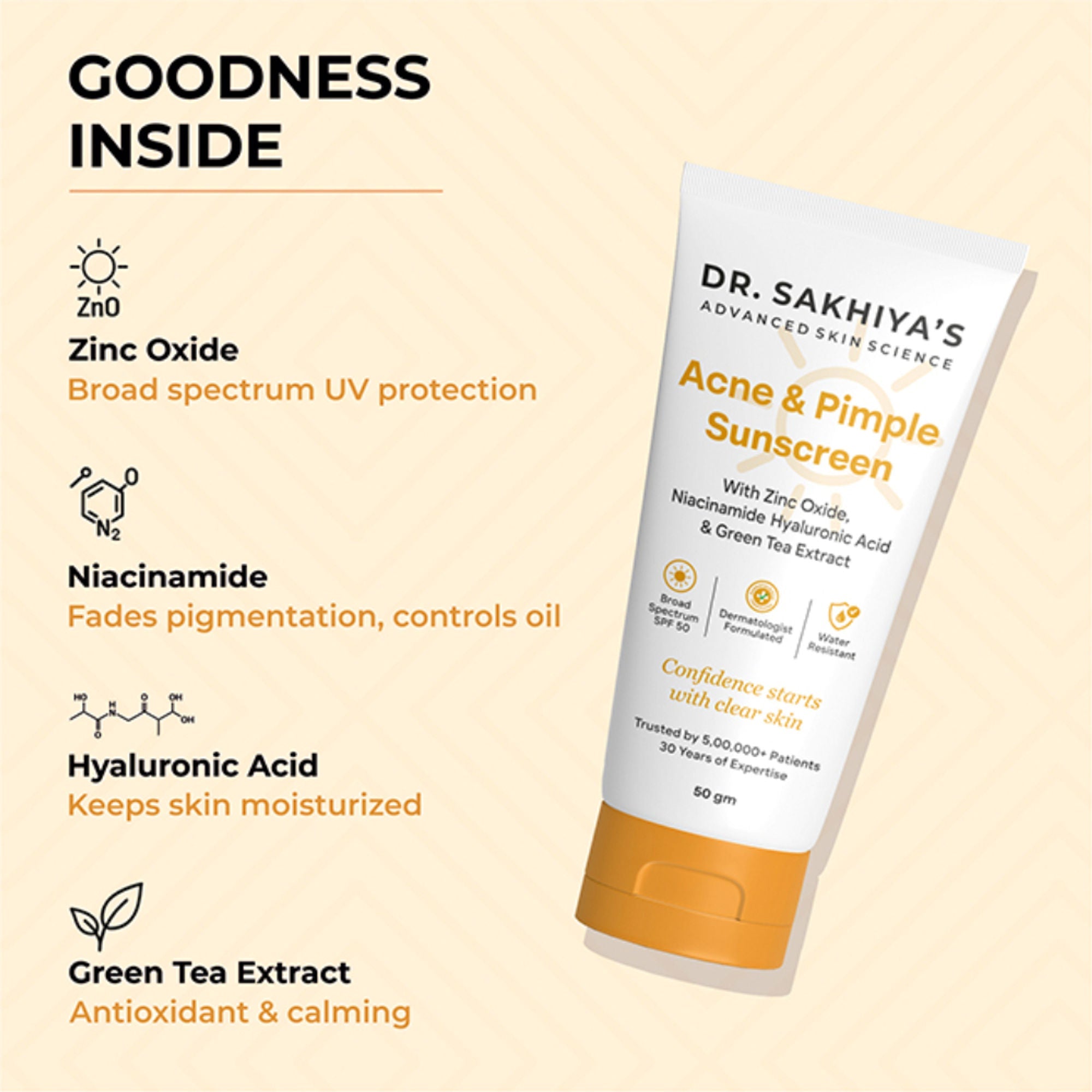 Dr.Sakhiya Acne & Pimple Sunscreen SPF 50
