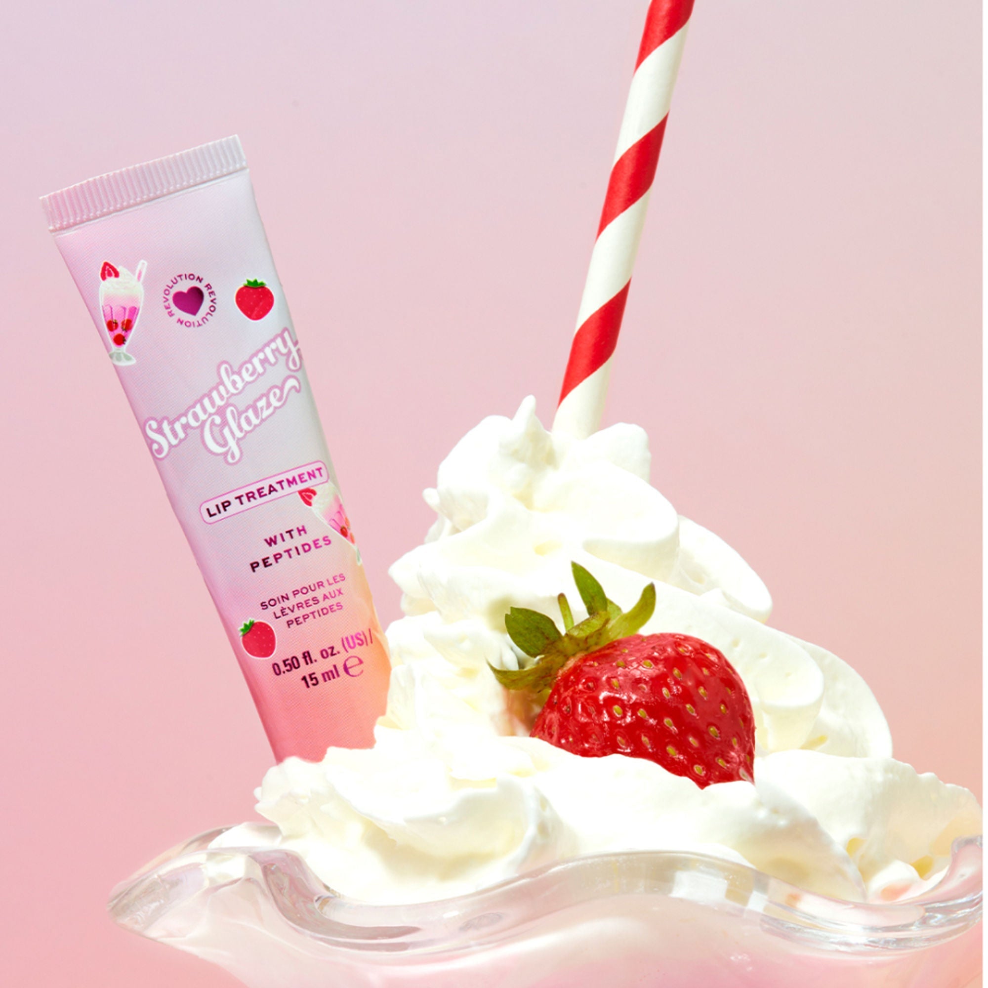 Makeup Revolution Strawberry Glaze Peptide Lip Treatment