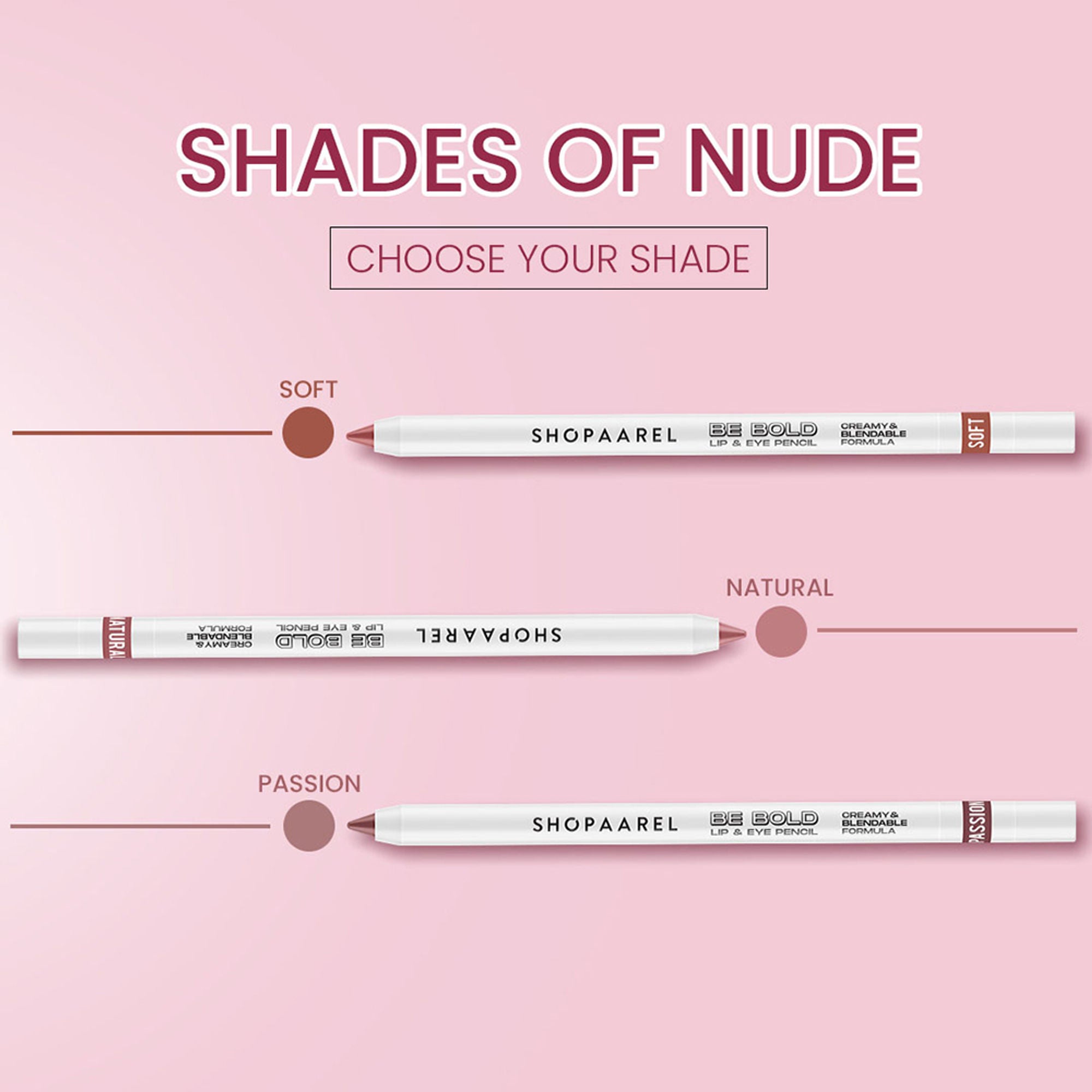 Shopaarel Be Bold Lip & Eye Pencil - Bold