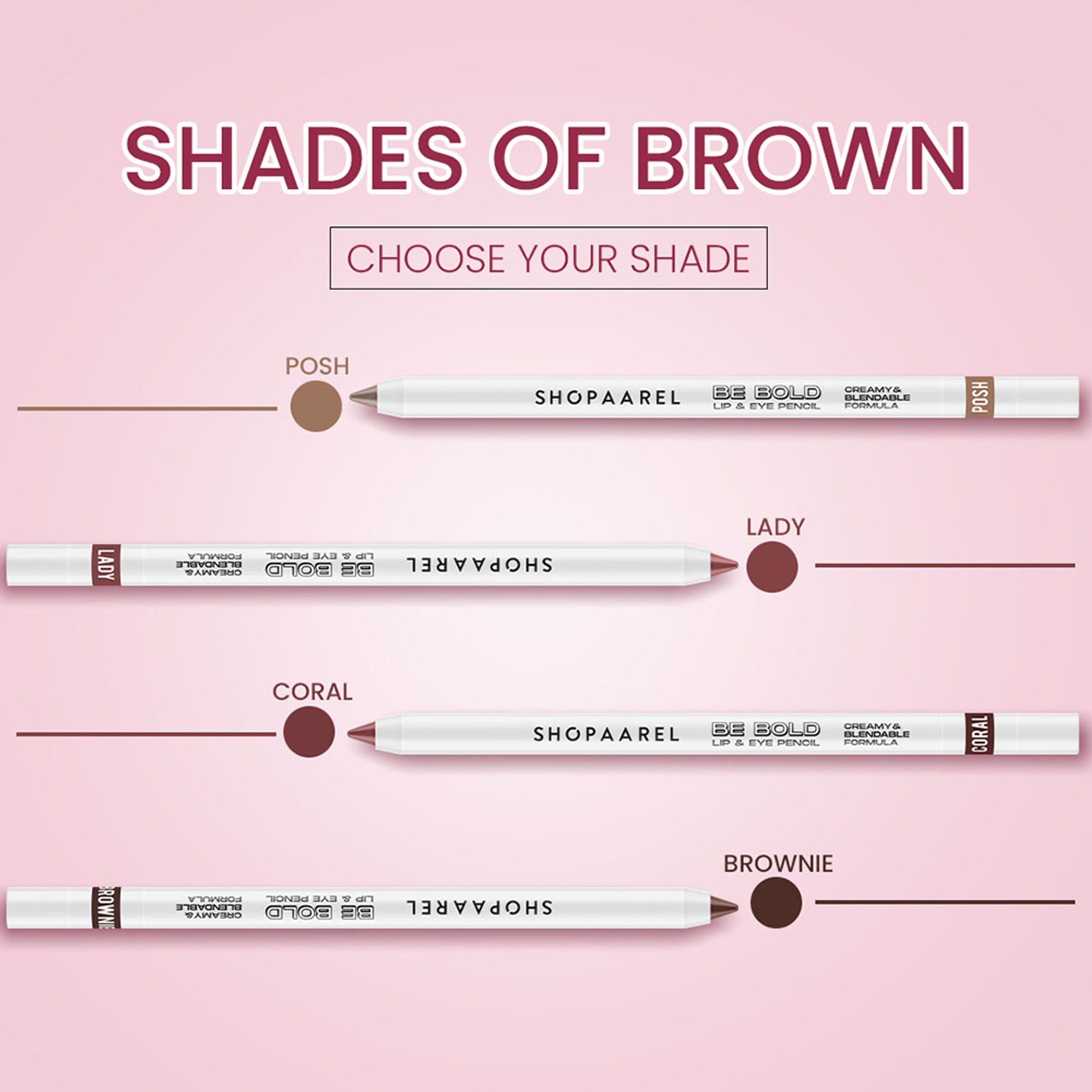 Shopaarel Be Bold Lip & Eye Pencil - Bold