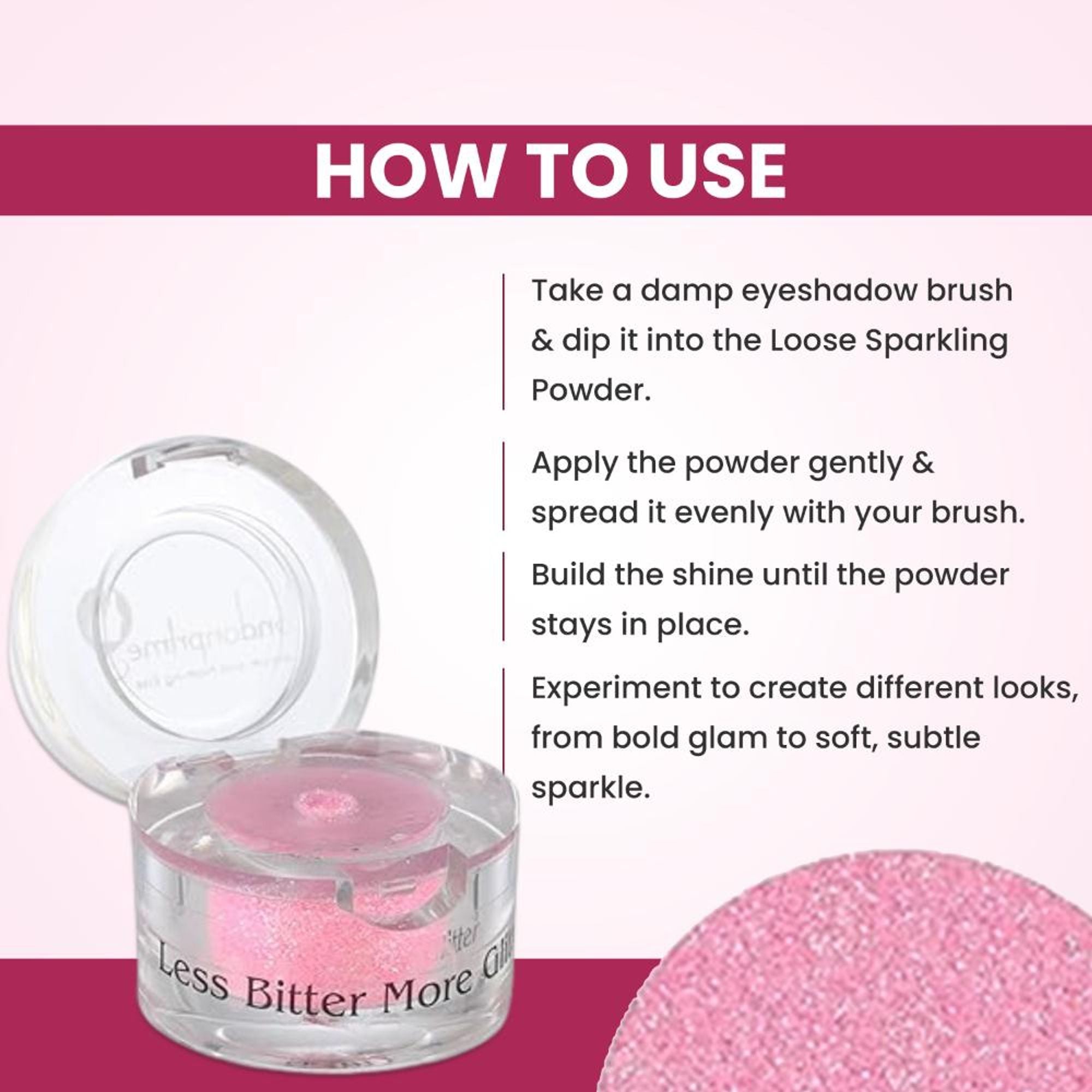 London Prime Makeup Glitter - Florocent Pink
