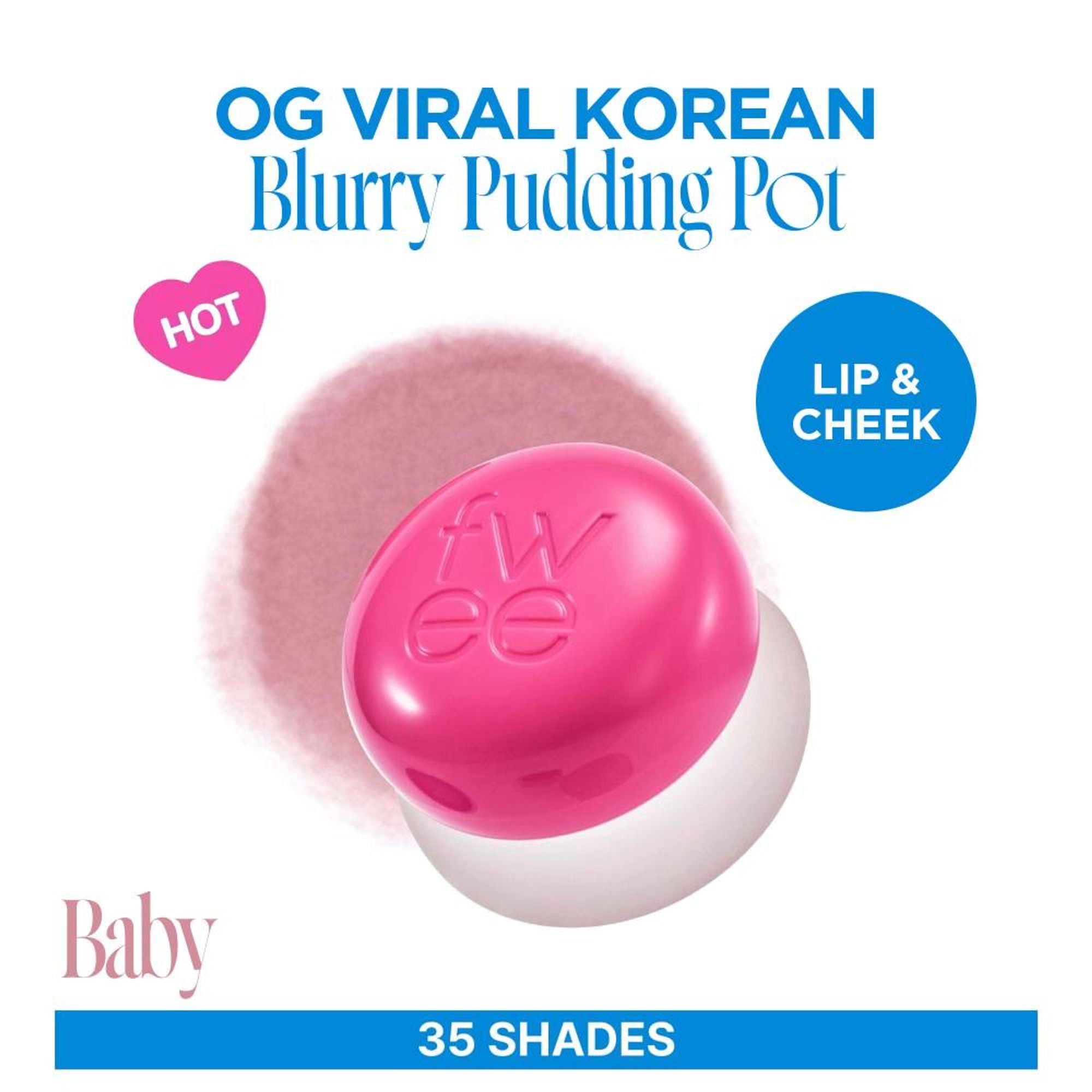 fwee Lip&Cheek Blurry Pudding Pot - Baby