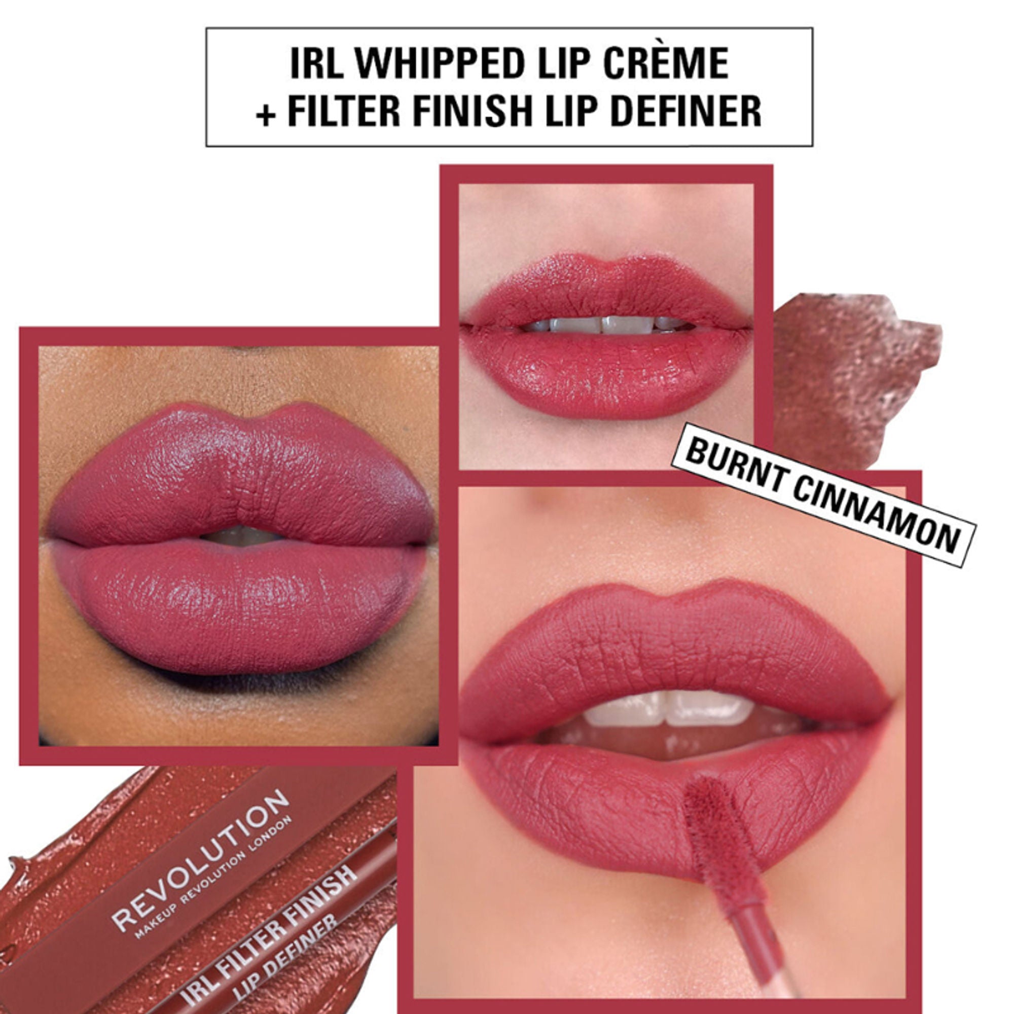 Makeup Revolution Irl Whipped Lip Creme - Burnt Cinnamon
