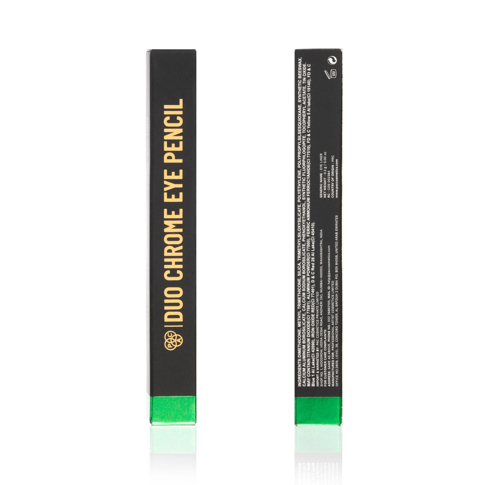 PAC Studio Duo Chrome Eye Pencil - Emerald