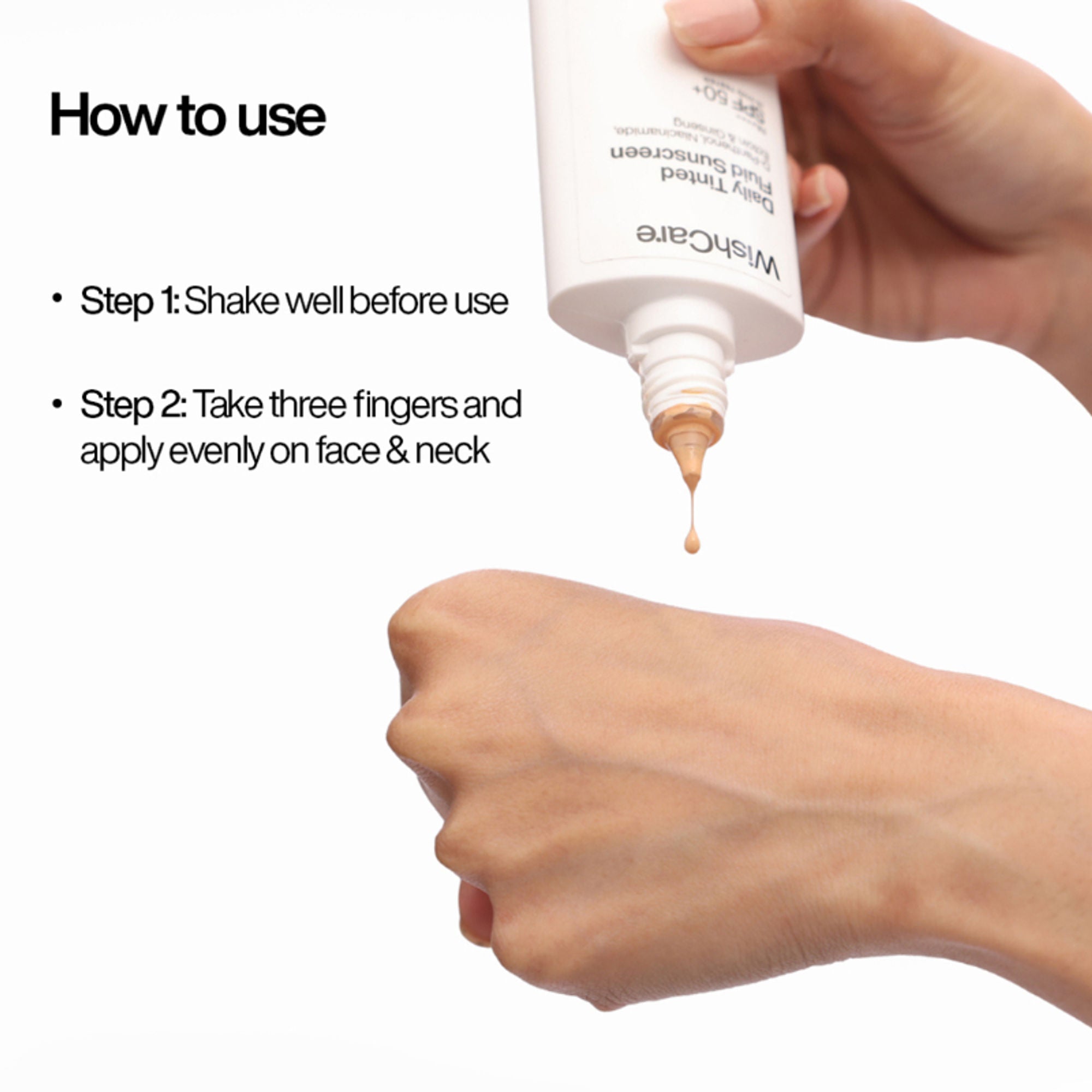 Wishcare Daily Fluid Tinted Sunscreen SPF50PA++++ - M203