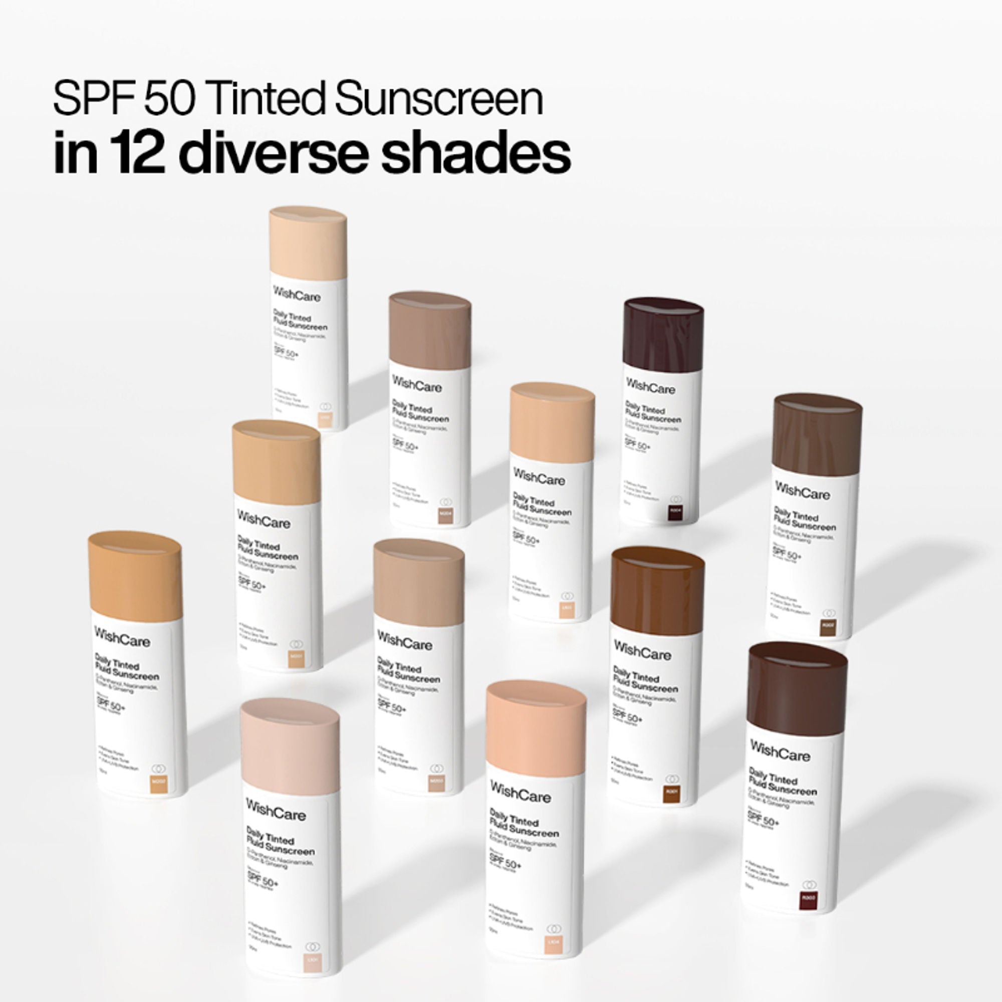 Wishcare Daily Fluid Tinted Sunscreen SPF50PA++++ - R301