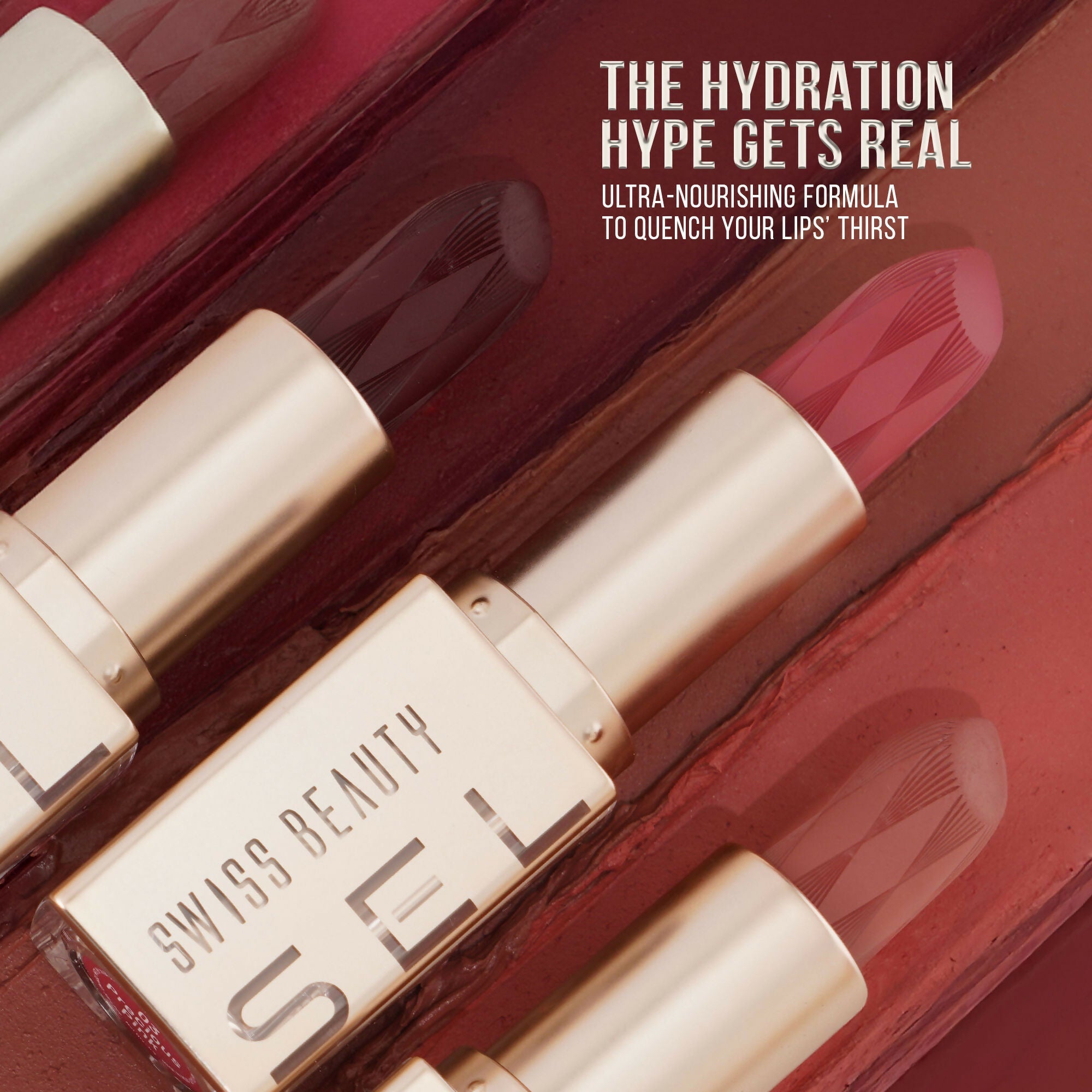 Swiss Beauty Select Creme Touch Hydrating Lipstick - 12 Worthy Wine