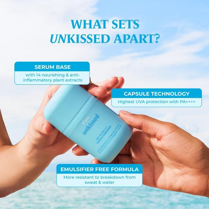 d'you Unkissed Serum Sunscreen SPF 50 & PA++++