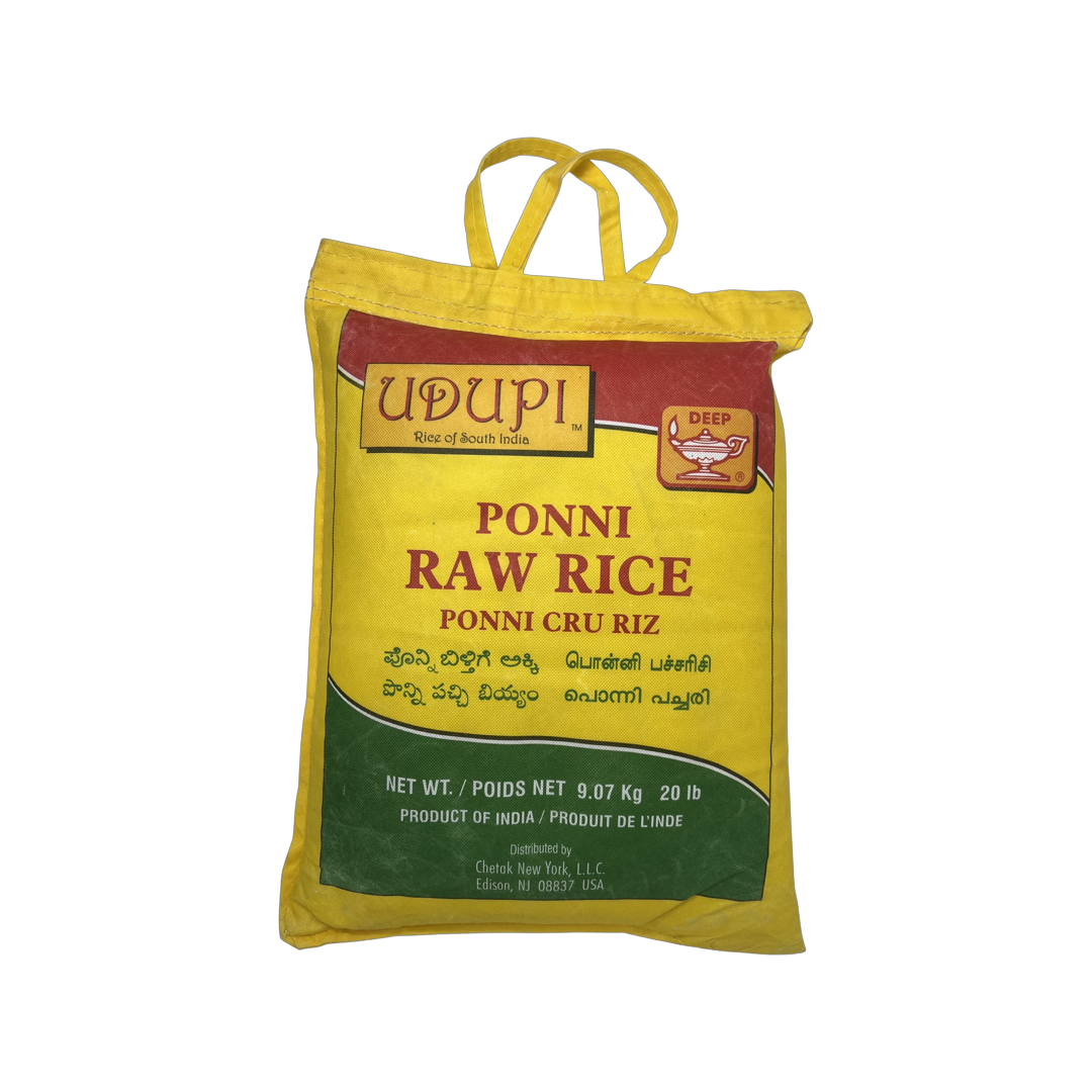 Udupi Ponni Raw Rice 20Lb(9.07kg)