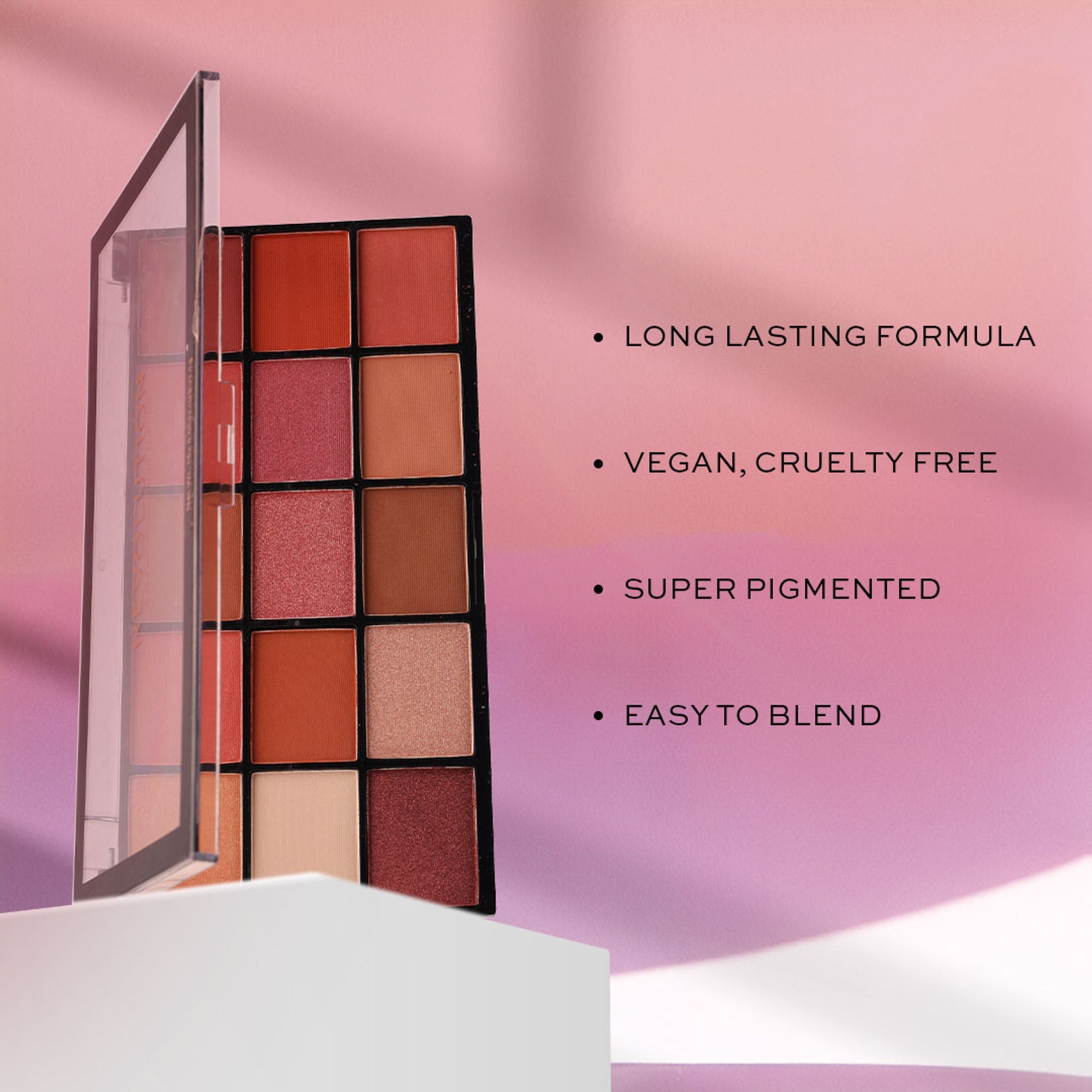 Makeup Revolution Reloaded Eyeshadow Palette-15 Smooth & Rich Shade-High Pay Off Formula - Newtrals 2