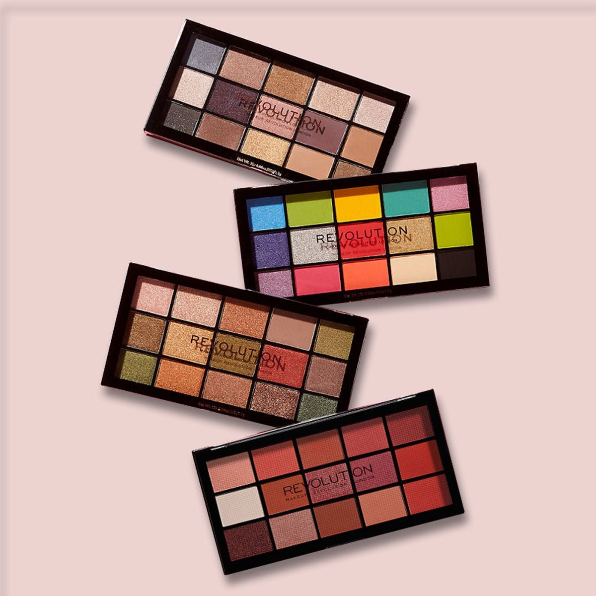 Makeup Revolution Reloaded Eyeshadow Palette-15 Smooth & Rich Shade-High Pay Off Formula - Newtrals 2