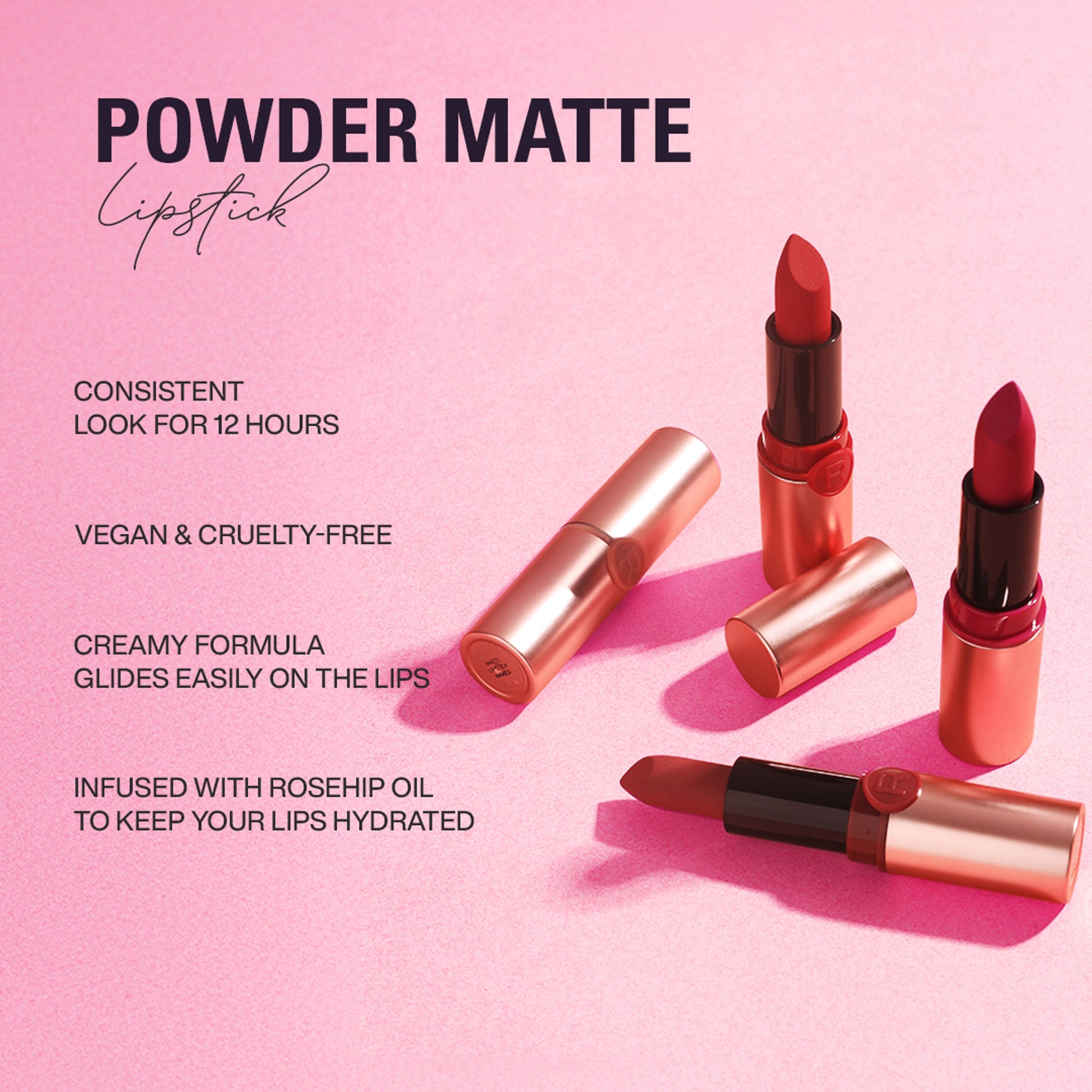 Revolution Powder Matte Lipstick - Bon Bon