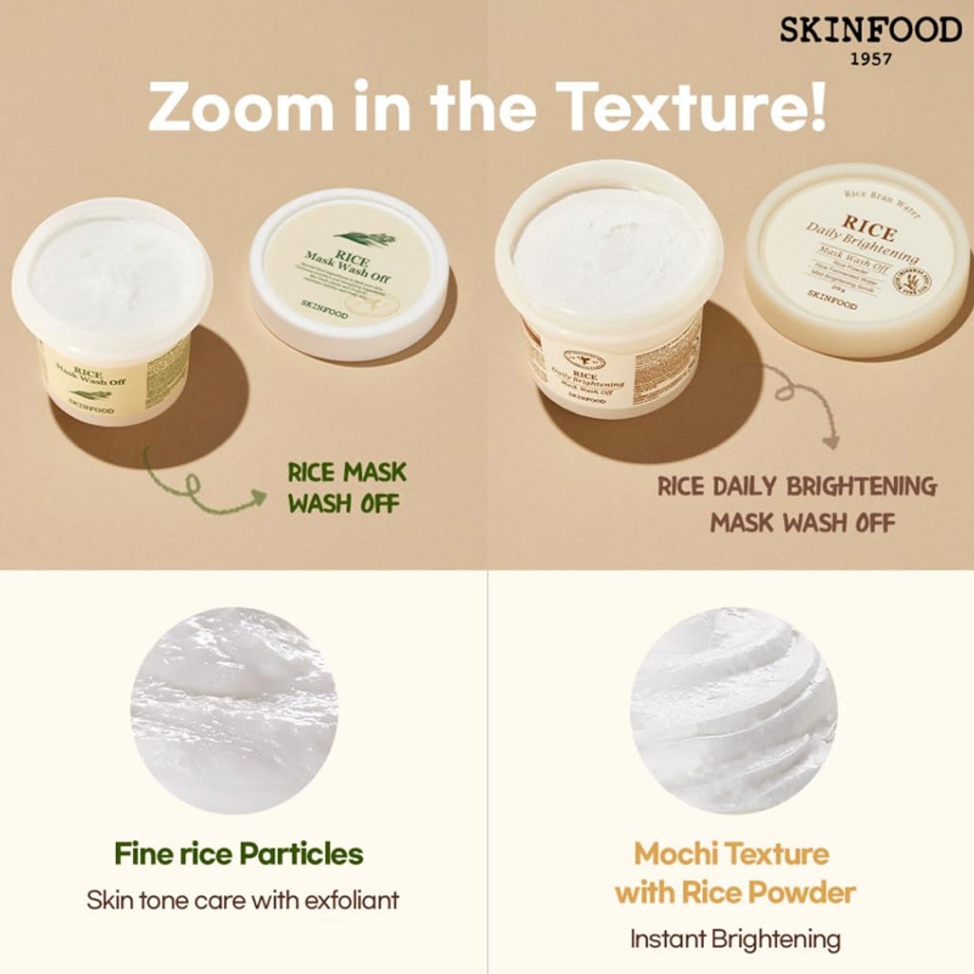 Skinfood Rice Daily Brightening Mask Wash Off