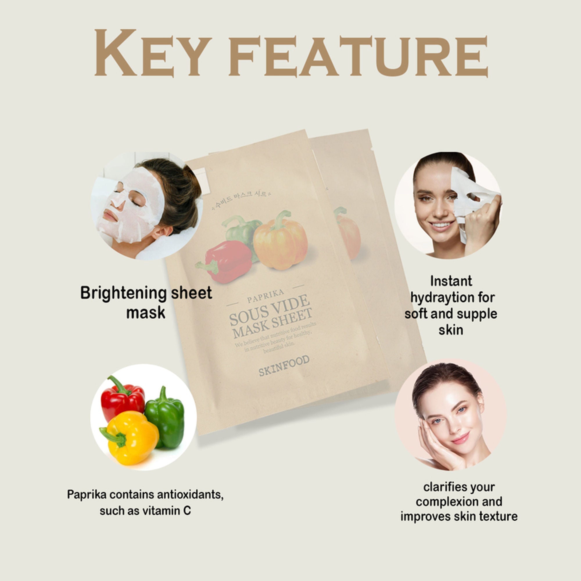 Skinfood Sous Vide Mask Sheet - Paprika