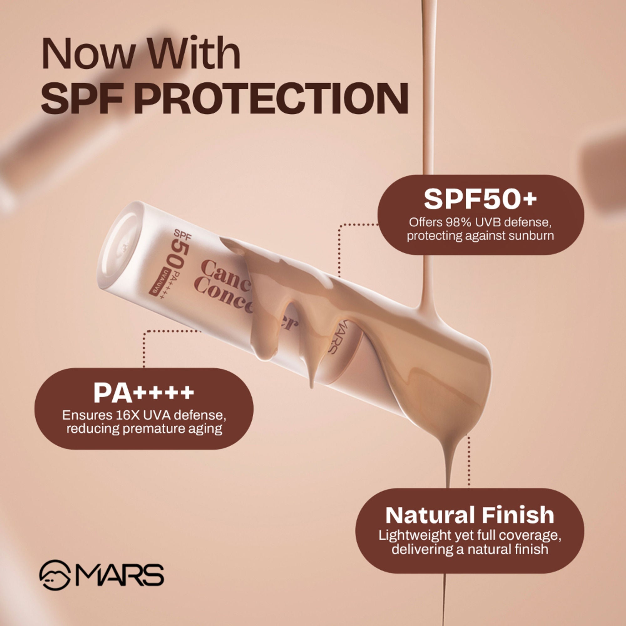 MARS Cosmetics SPF 50 PA++++ Cancel Concealer - 08 Espresso Elegance