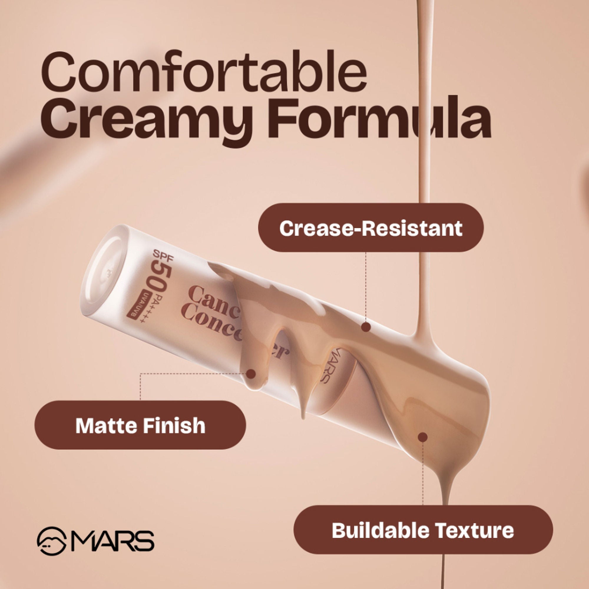 MARS Cosmetics SPF 50 PA++++ Cancel Concealer - 08 Espresso Elegance