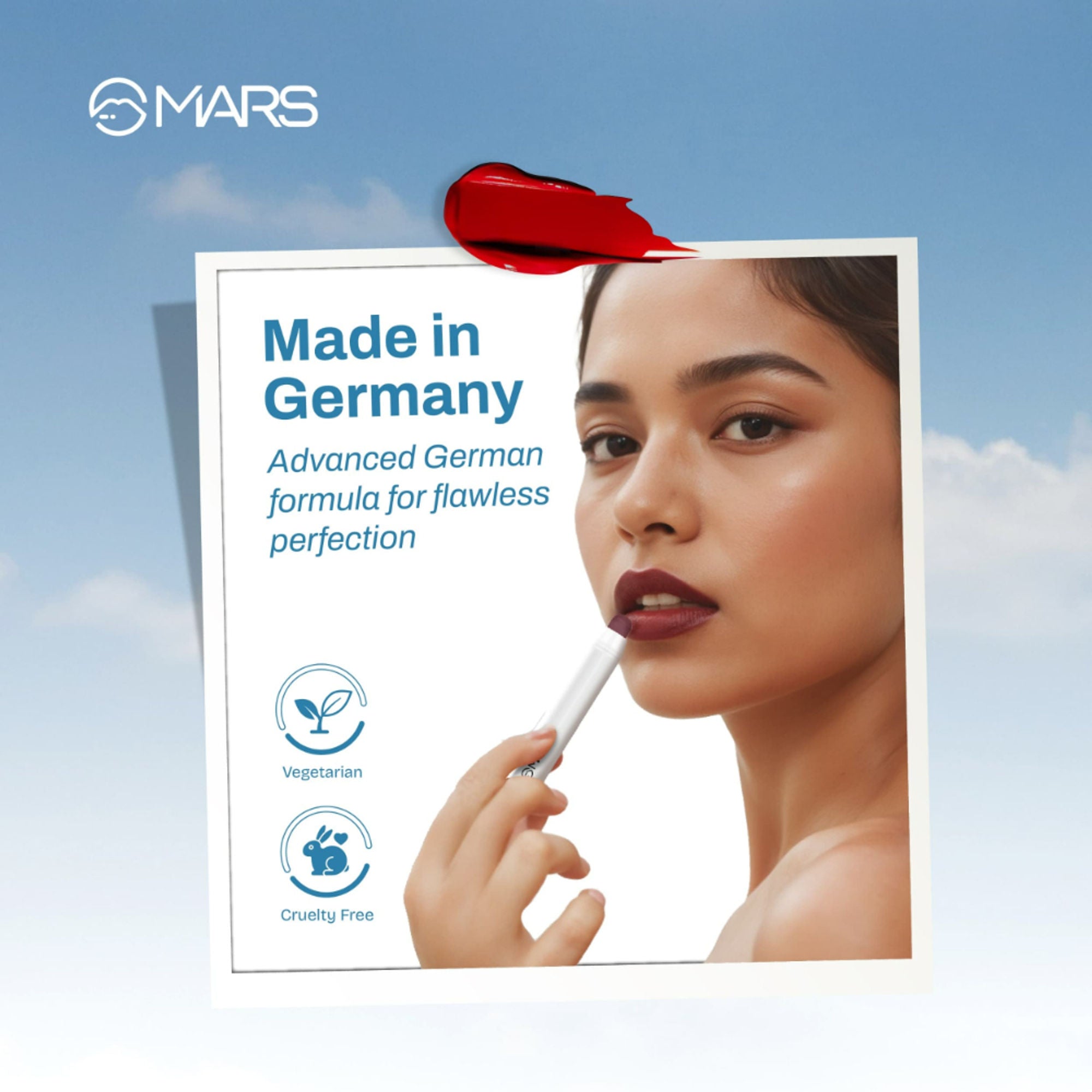 MARS Cosmetics Cloud Kiss Soft - Matte Lip Crayon - 04 Blush Mist