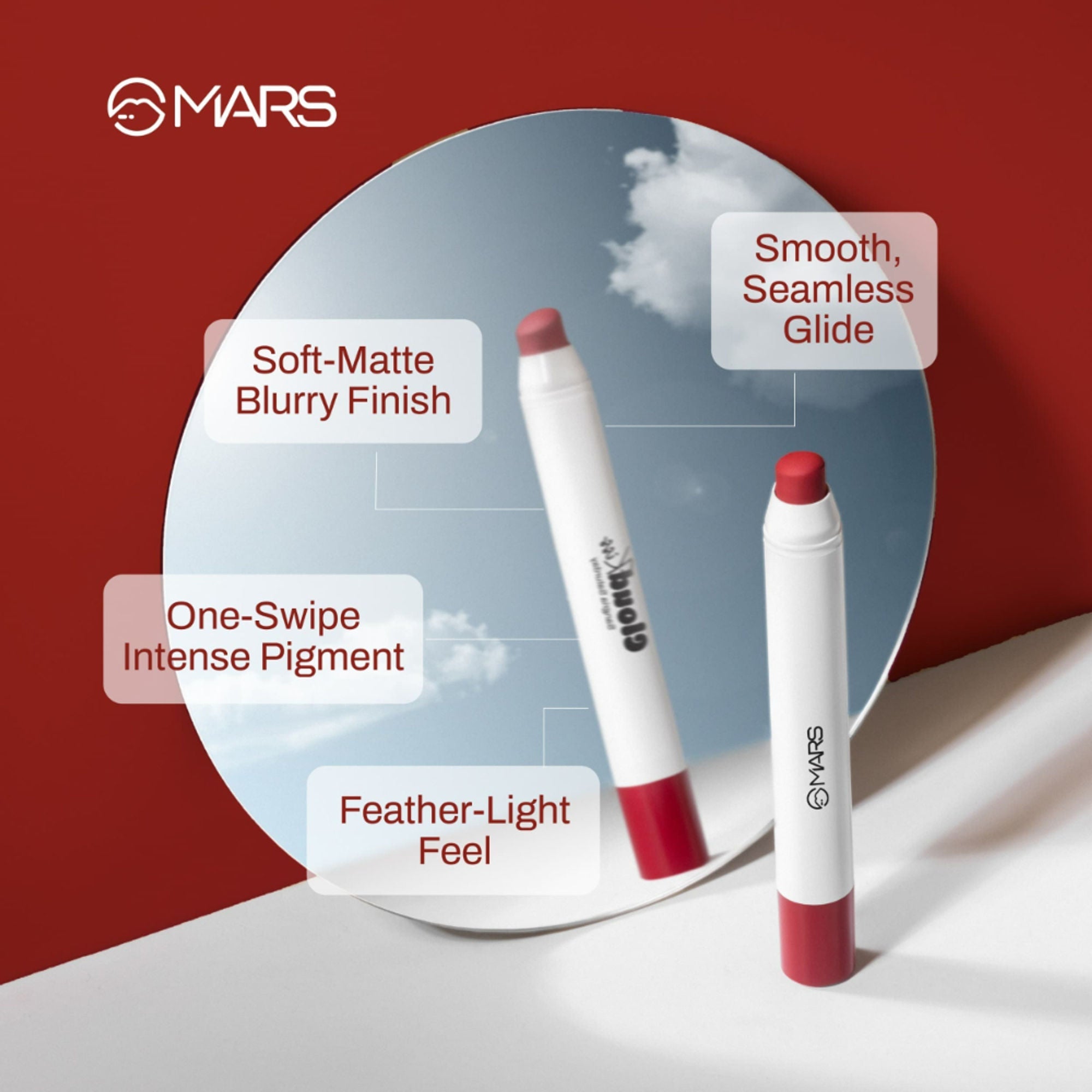 MARS Cosmetics Cloud Kiss Soft - Matte Lip Crayon - 09 Mulberry Days