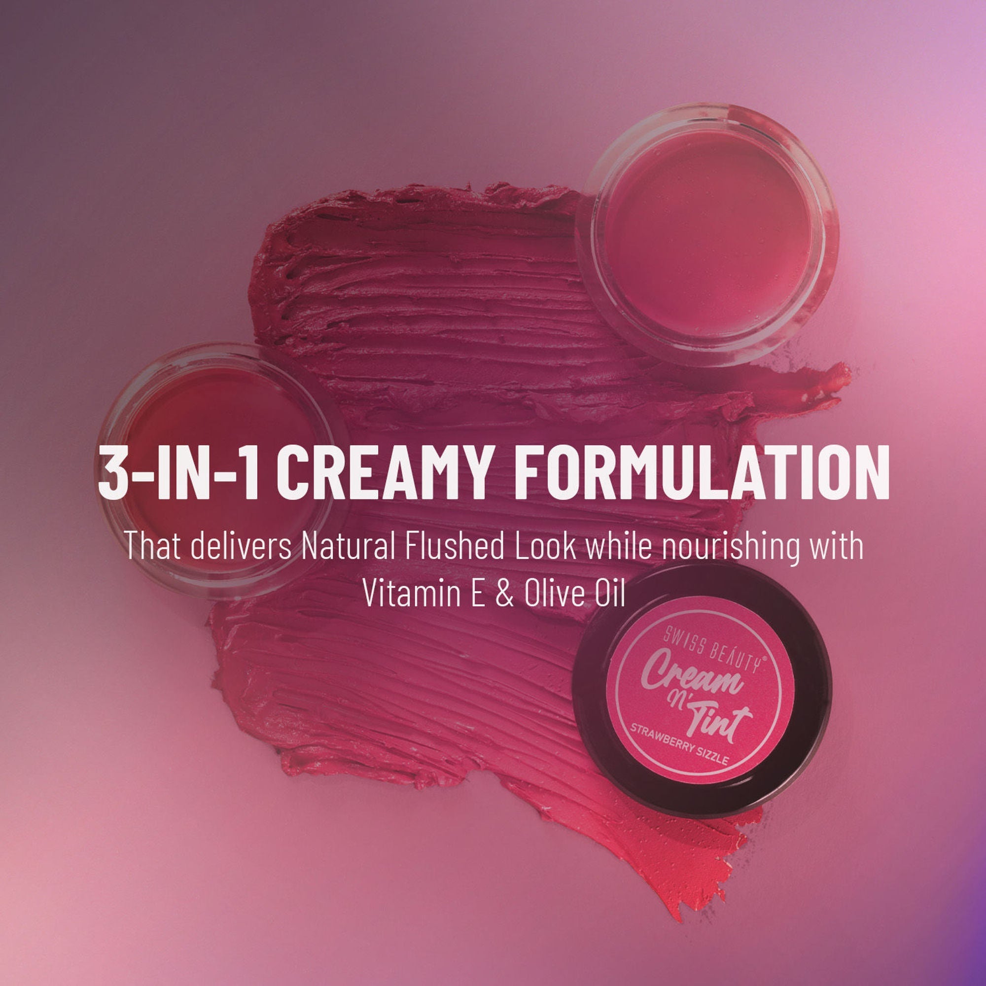 Swiss Beauty Lip & Cheek Cream - Strawberry Sizzle