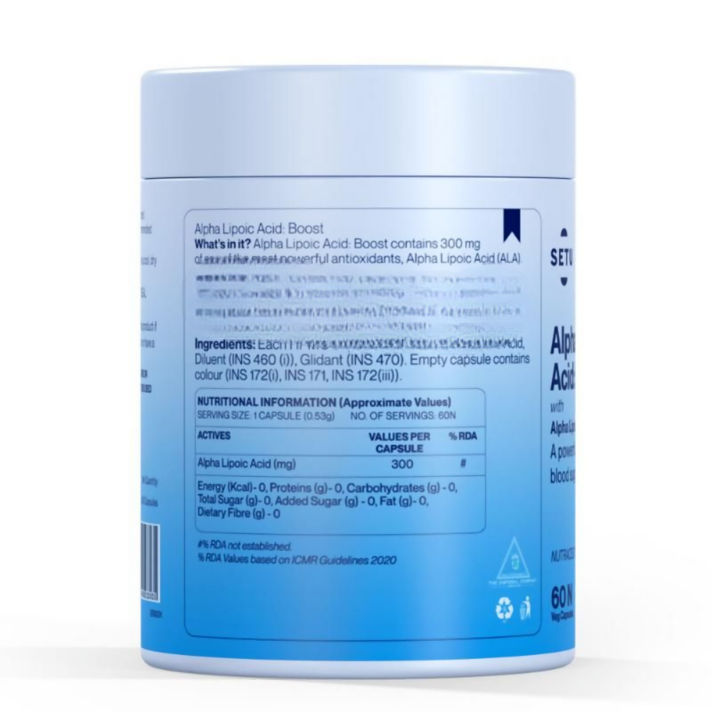 Setu Alpha Lipoic Acid 300 mg Tablets