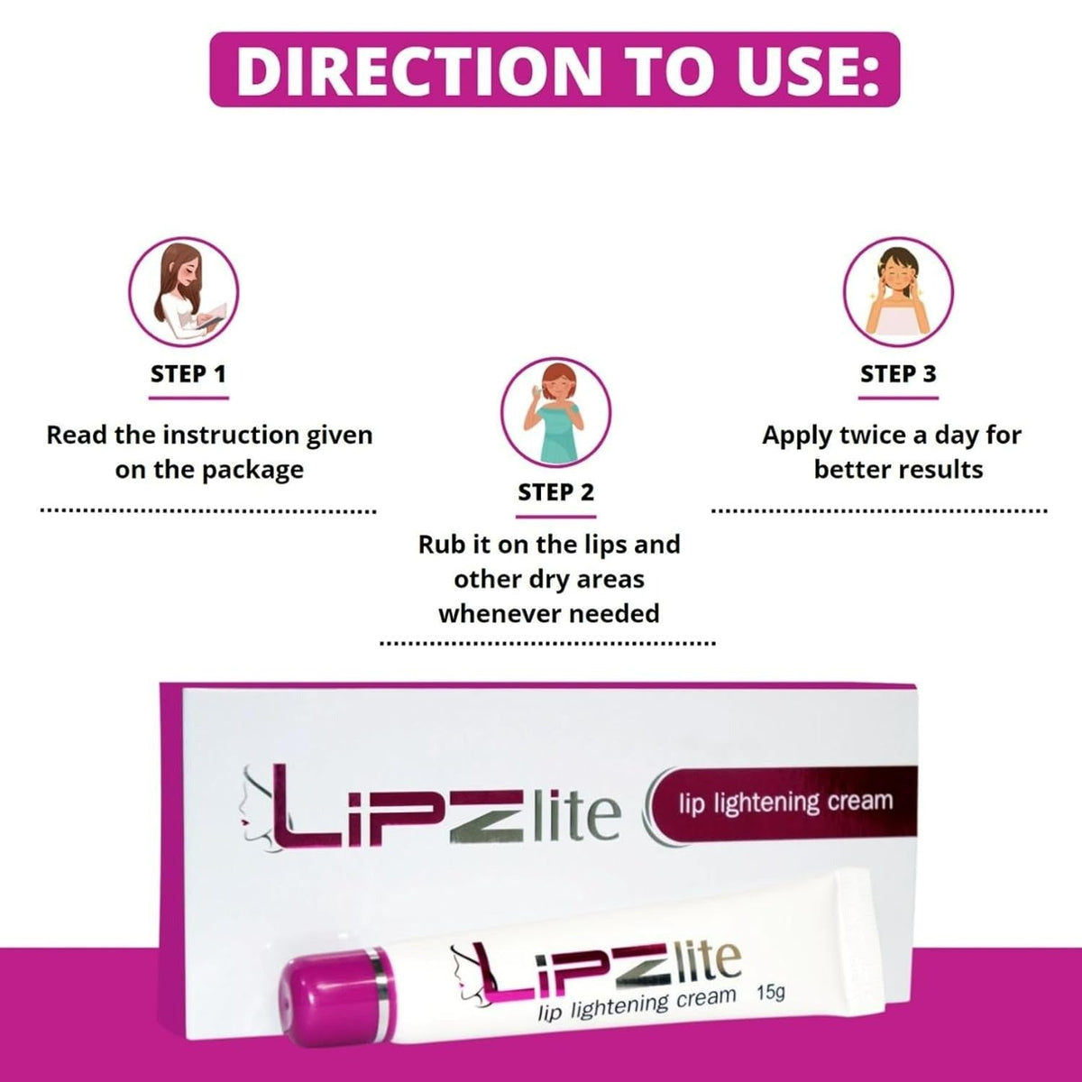 Lipzlite Lip Lightening Cream (15 gm)