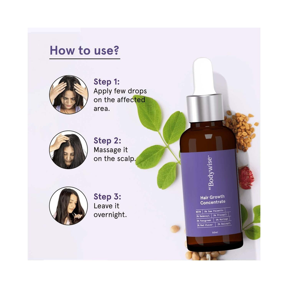 BeBodywise Hair Growth Concentrate Serum