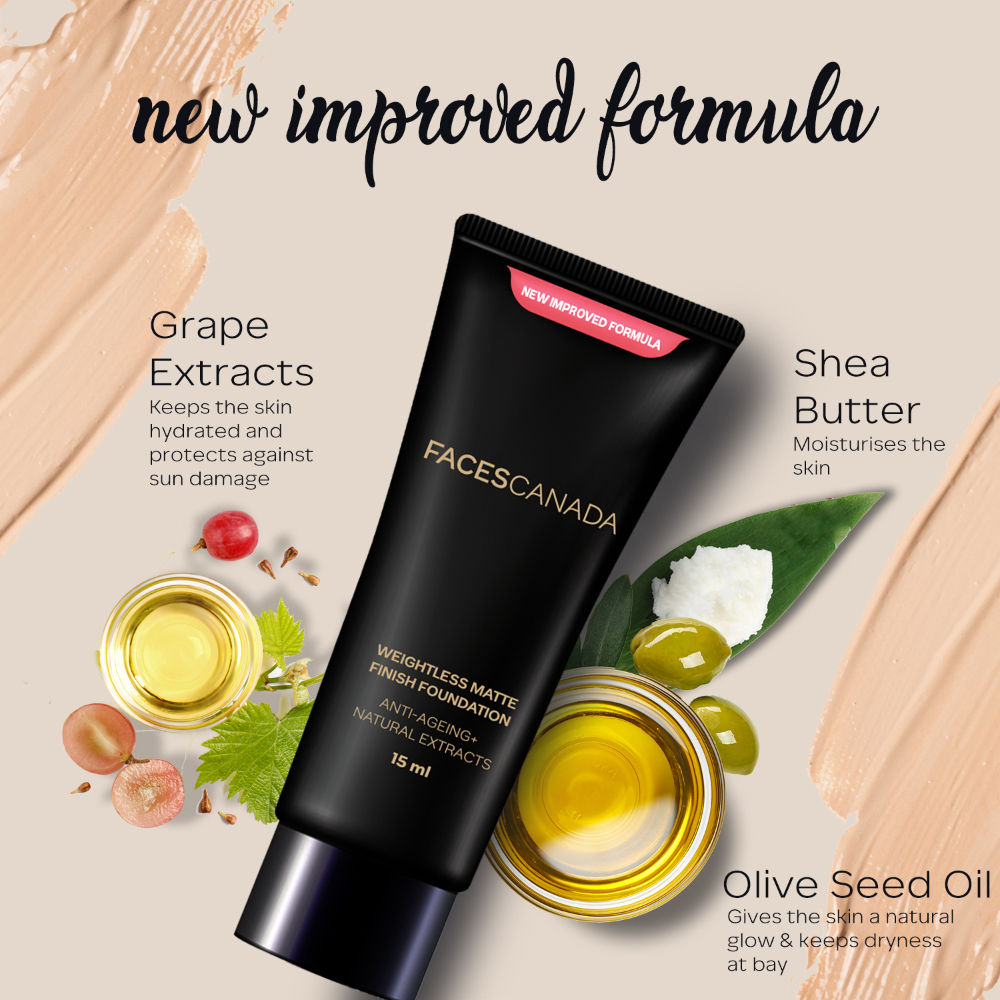Faces Canada Weightless Matte Finish Foundation-Sand 06