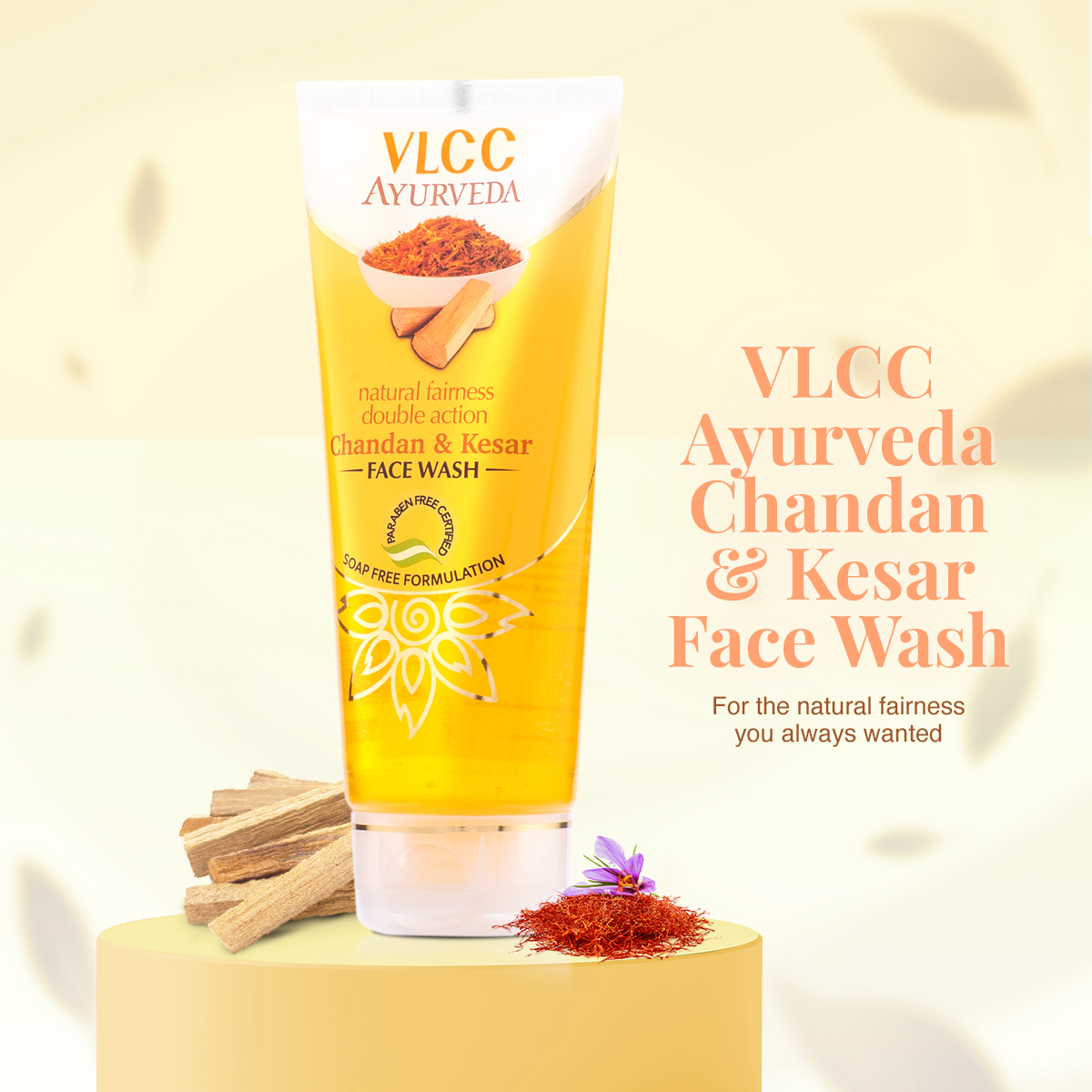 VLCC Ayurveda Natural Chandan & Kesar Face Wash