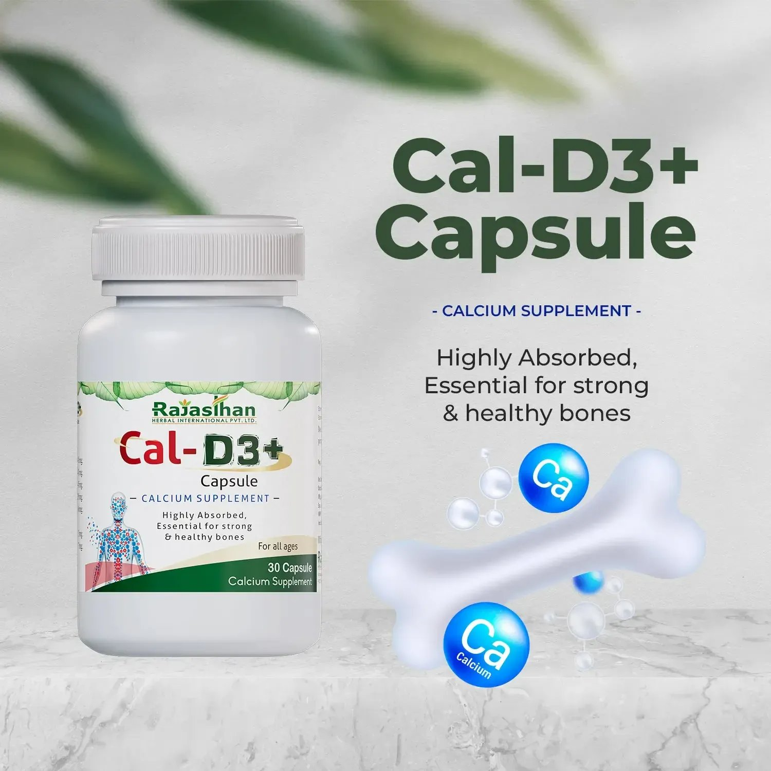 Rajasthan Herbals International Cal-D3+ Capsules