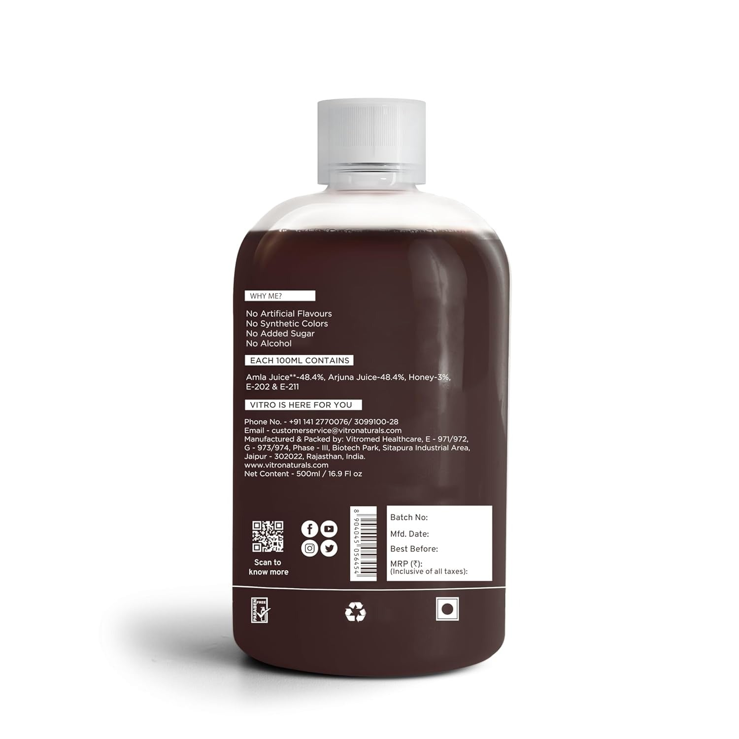 Vitro Naturals I Am Healing Amla Arjuna Juice