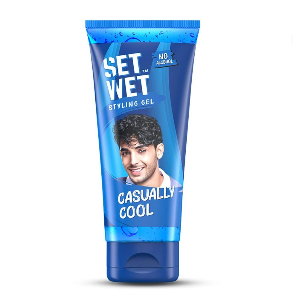 Set Wet Styling Hair Gel for Men cool (Medium Hold)
