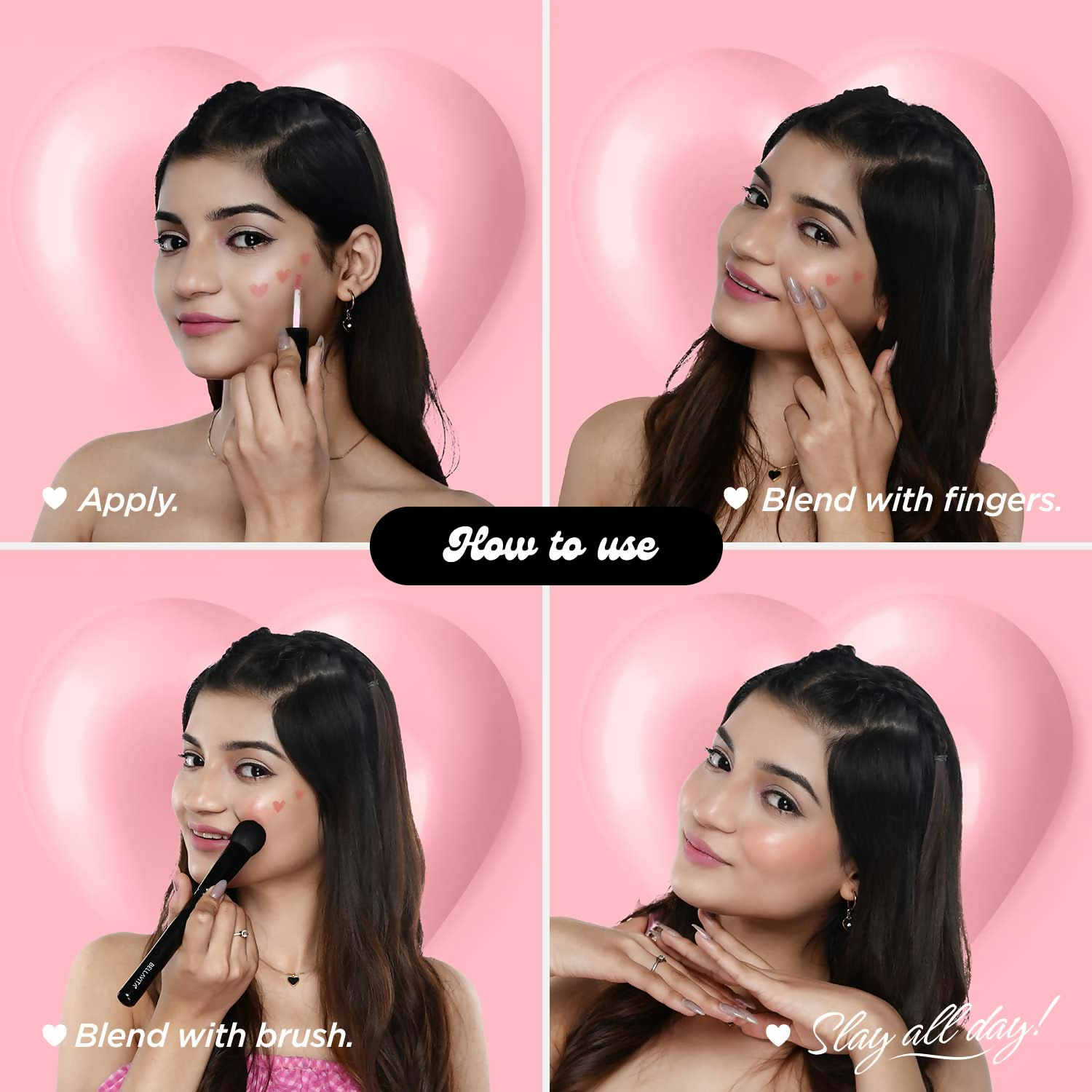 Bella Vita Organic All Hearts Face Blush - Pink Promise