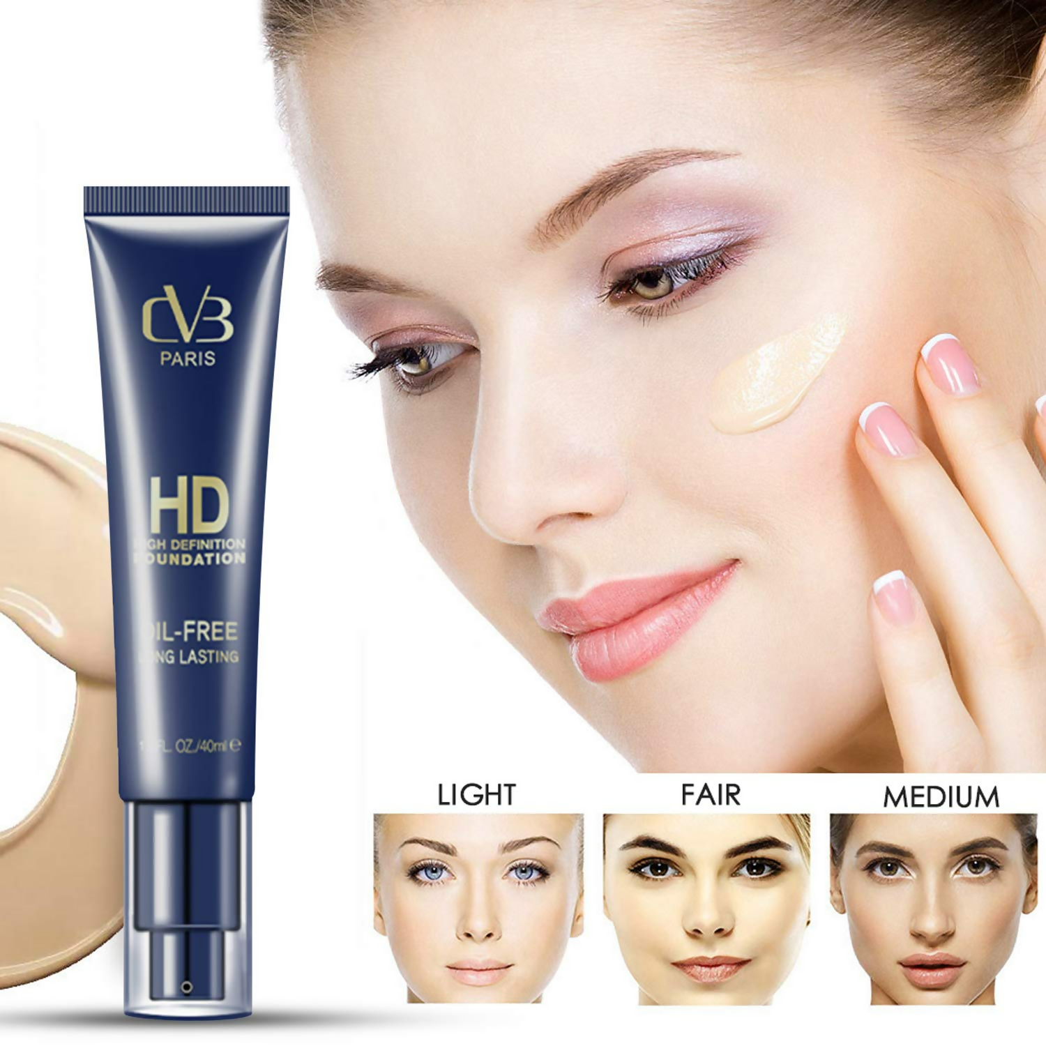 CVB C17 Hd High Definition Full Coverage Foundation Shades 03