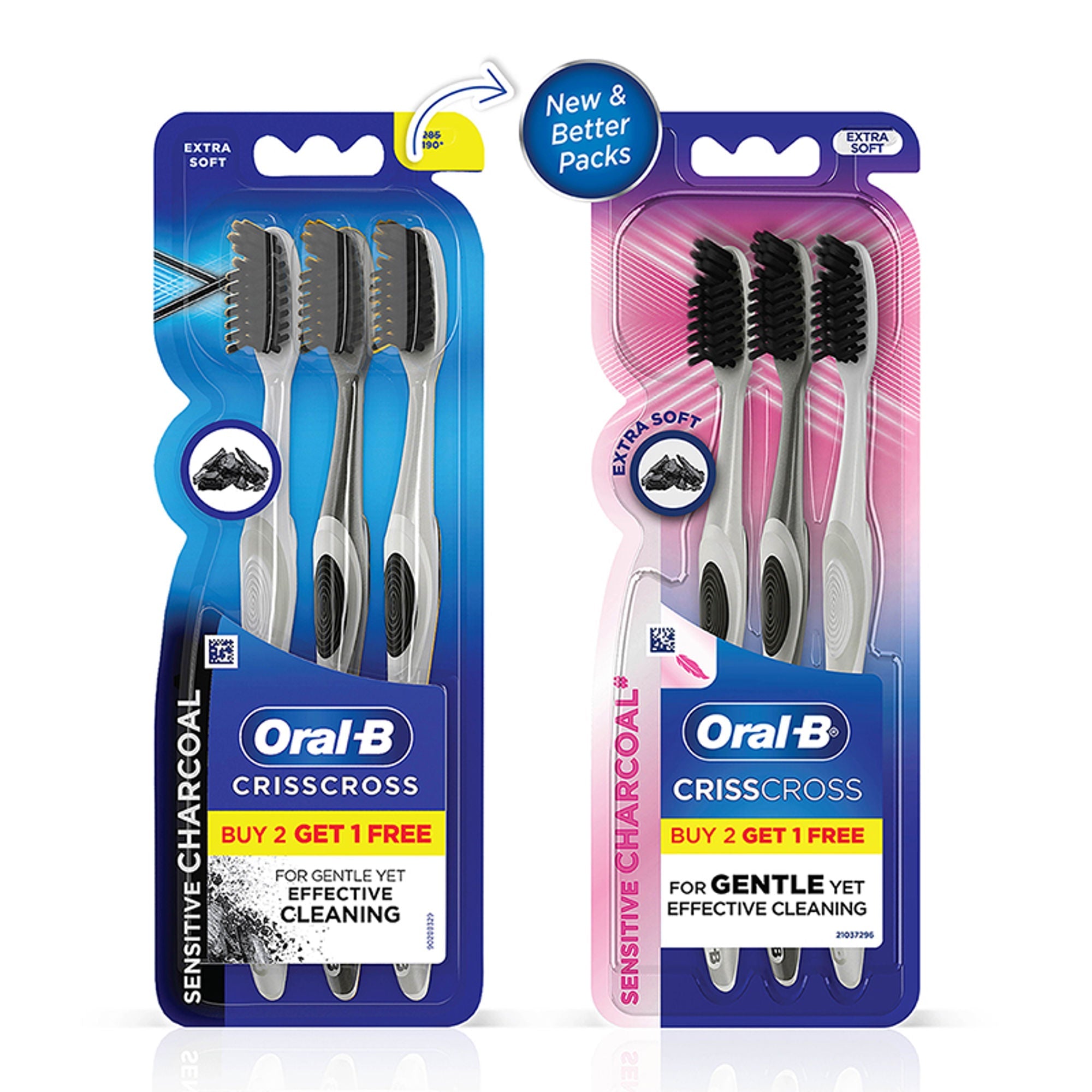 Oral-B Pro-Health Criss Cross Charcoal Toothbrush - Extra Soft (Buy 2 Get 1 Free)