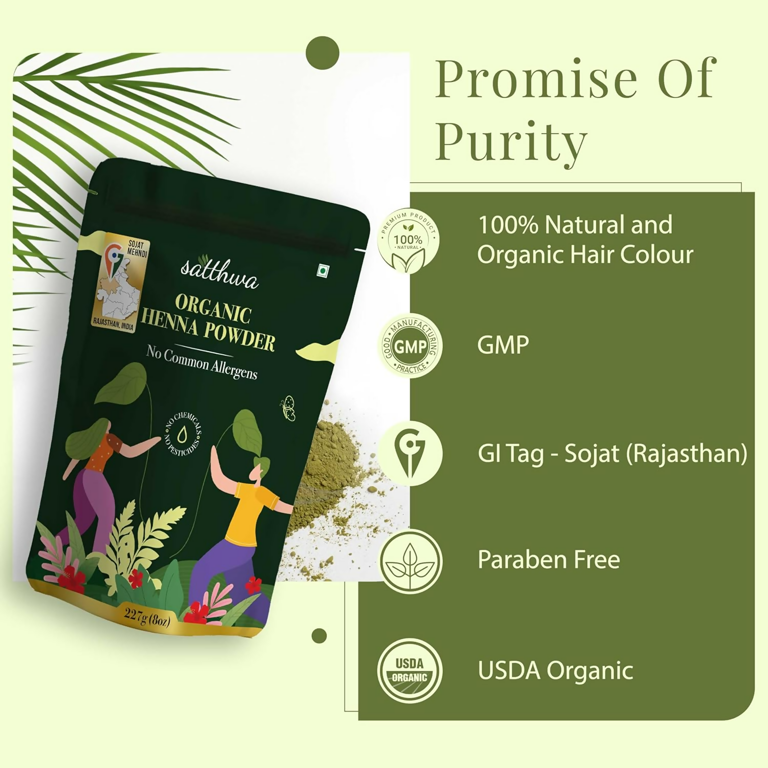 Satthwa Organic Henna Powder