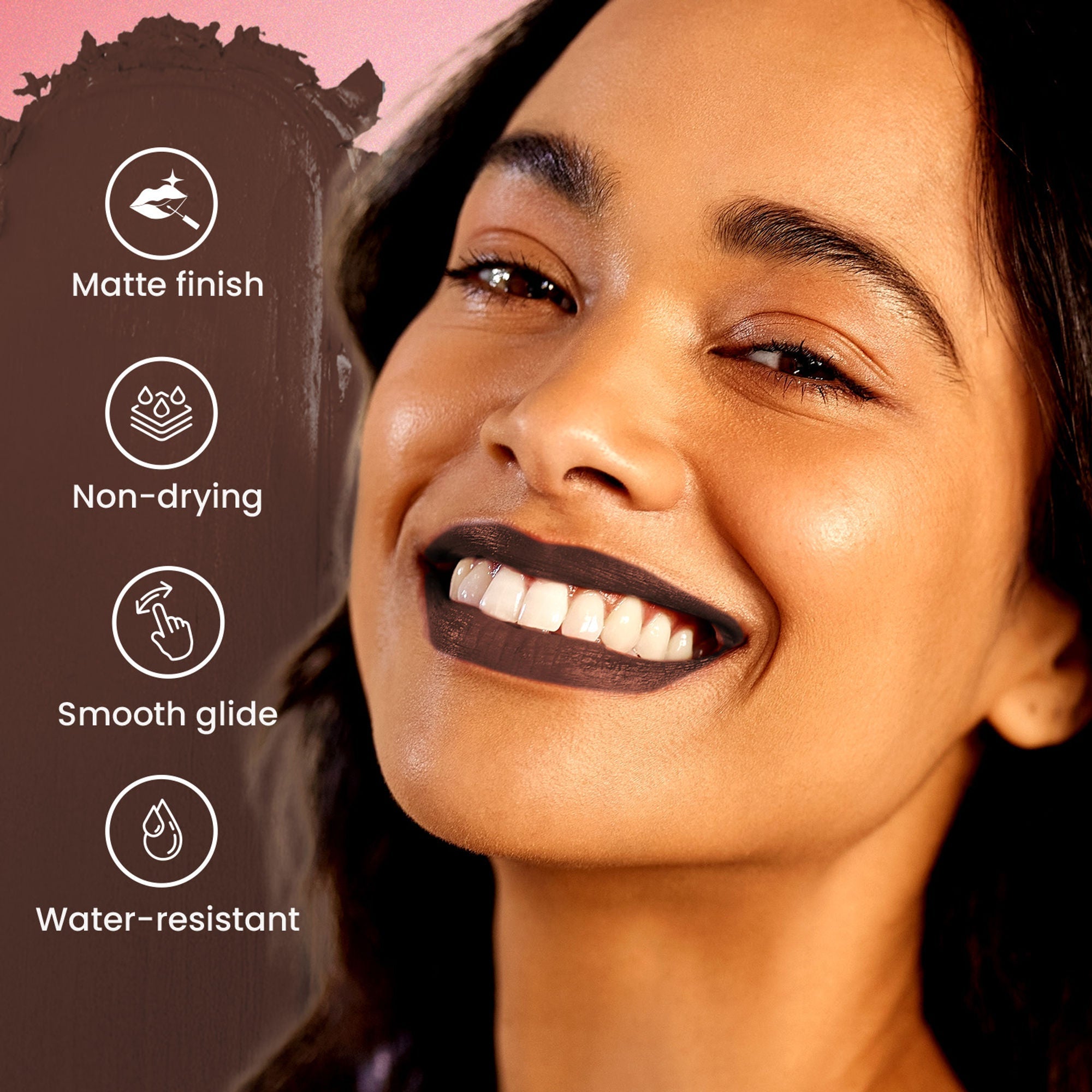 Swiss Beauty Pure Matte Lipstick , Non-Drying, Smooth Glide, Long Lasting - 227 Coffee