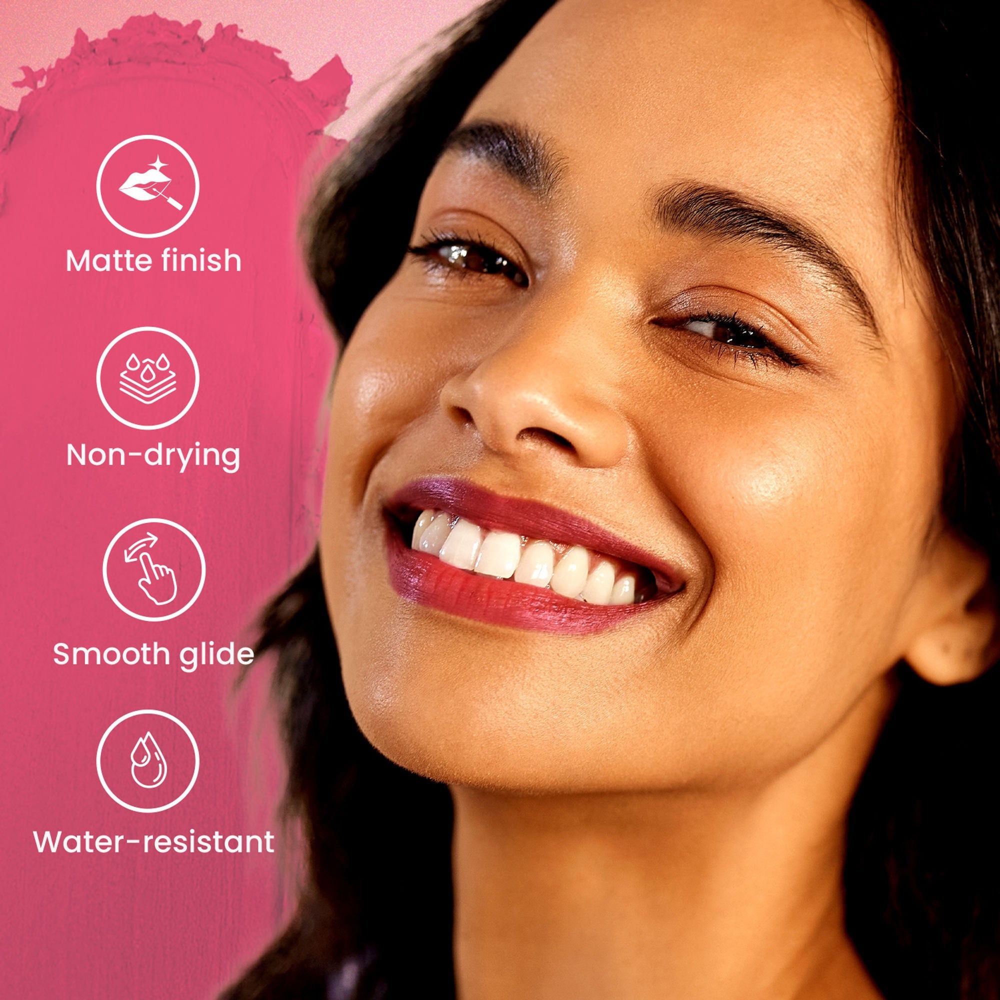 Swiss Beauty Pure Matte Lipstick , Non-Drying, Smooth Glide, Long Lasting - 202 Peaches N Cream