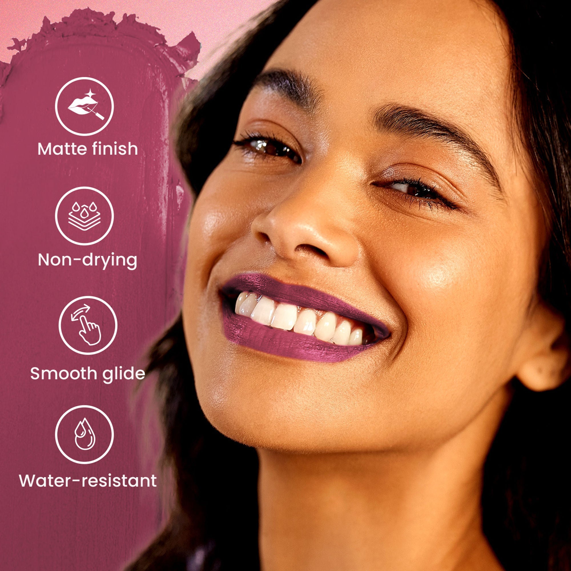 Swiss Beauty Pure Matte Lipstick , Non-Drying, Smooth Glide, Long Lasting - 222 Hot Nude