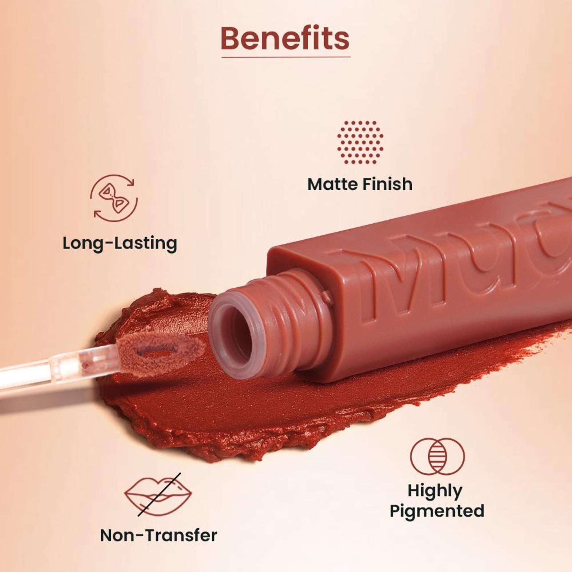 Swiss Beauty MudPie Lipstick With Velvet Matte Finish - 14 Whipped Cherri