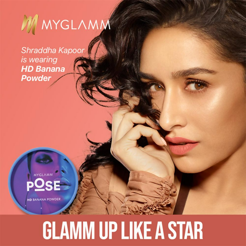 Myglamm Pose Hd Banana Powder - Long-Lasting, Lightweight & Matte Finish - Yellow