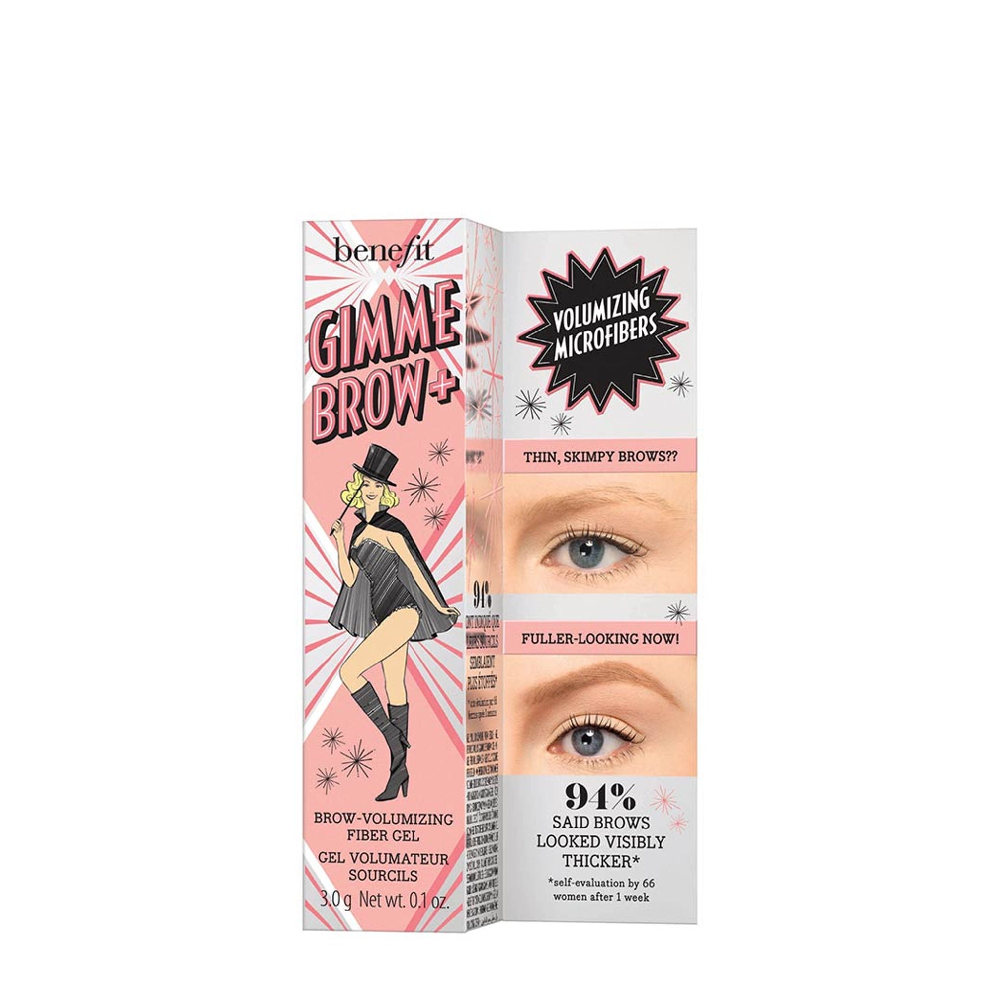 Benefit Cosmetics Gimme Brow+ Brow-Volumizing Fiber Gel - 6 Warm Black-Brown